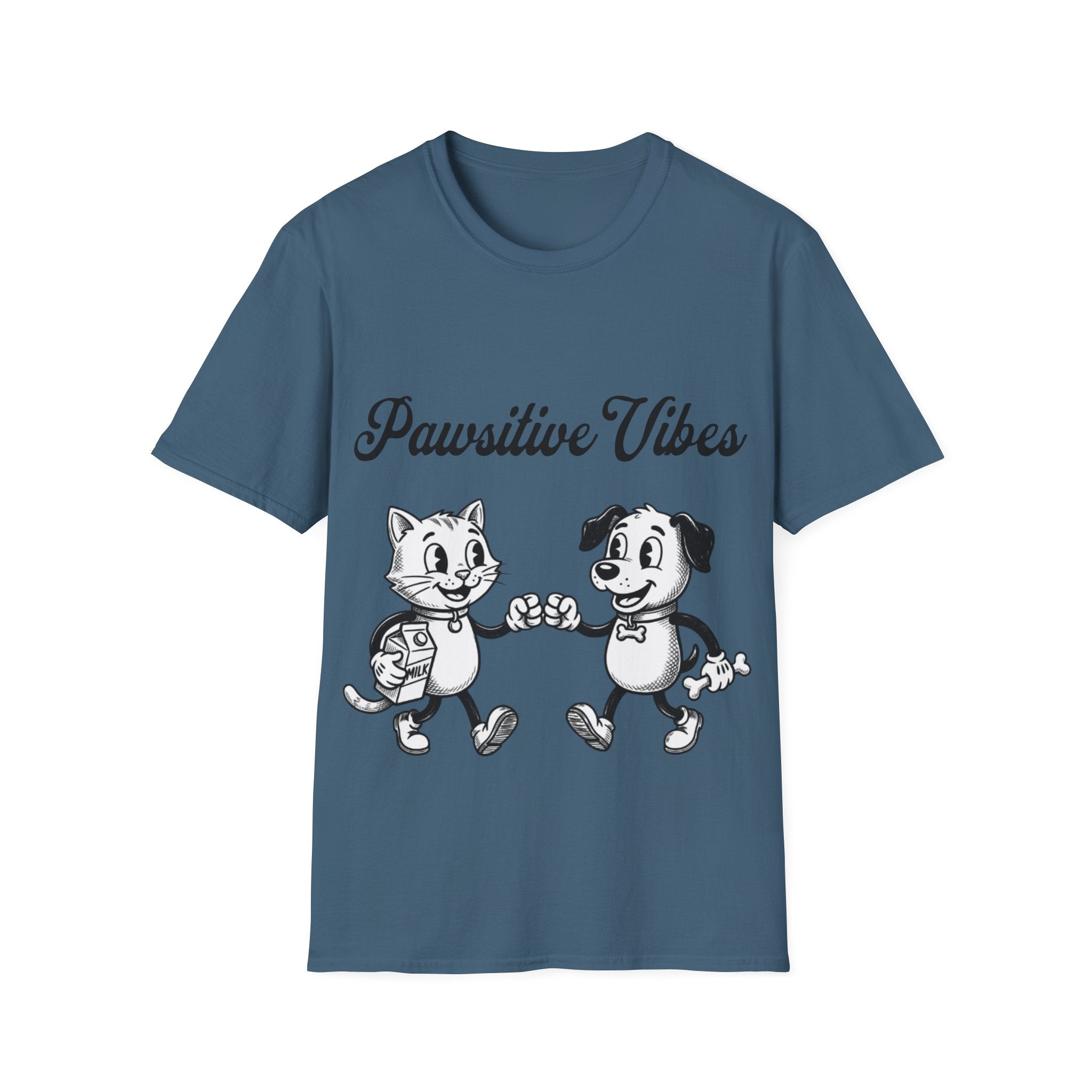 Pawsitive Vibes Unisex Softstyle T-Shirt