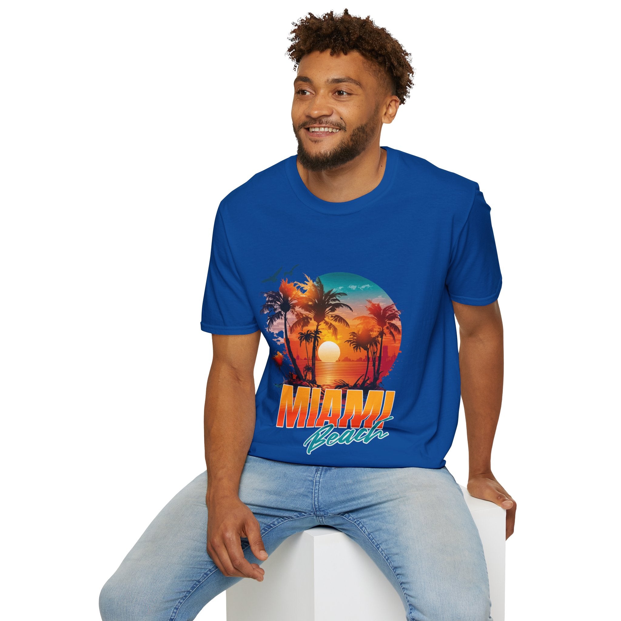Miami Beach Unisex Softstyle T-Shirt