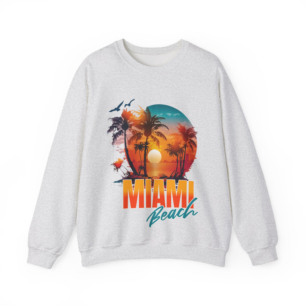 Miami Beach Unisex Heavy Blend™ Crewneck Sweatshirt