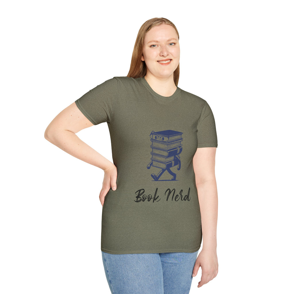 Book Nerd Unisex Softstyle T-Shirt