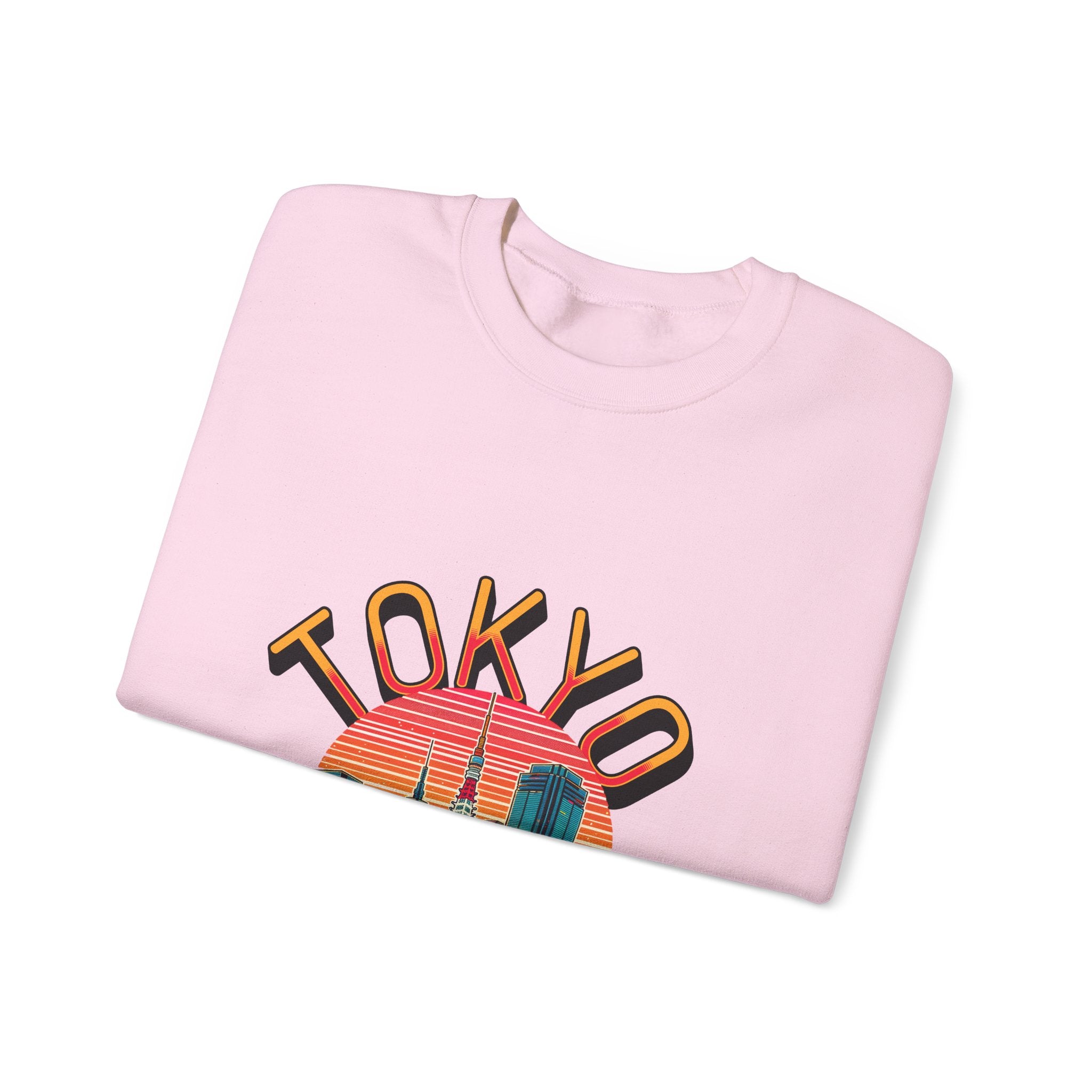Toyko Old meets New Unisex Heavy Blend™ Crewneck Sweatshirt