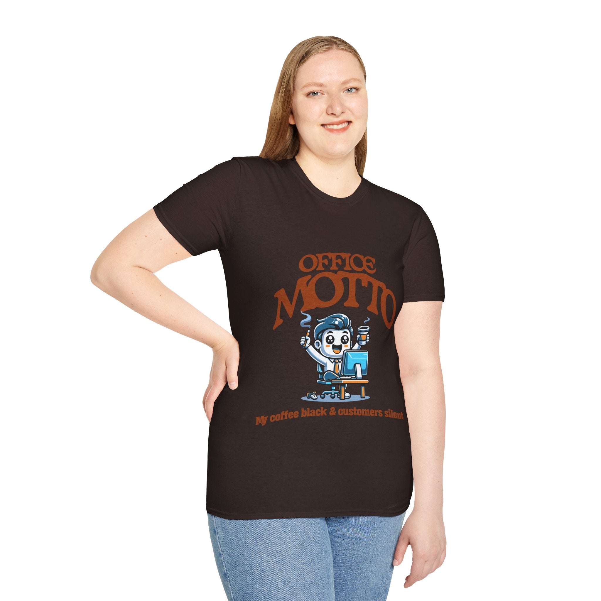 Office Motto Unisex Softstyle T-Shirt