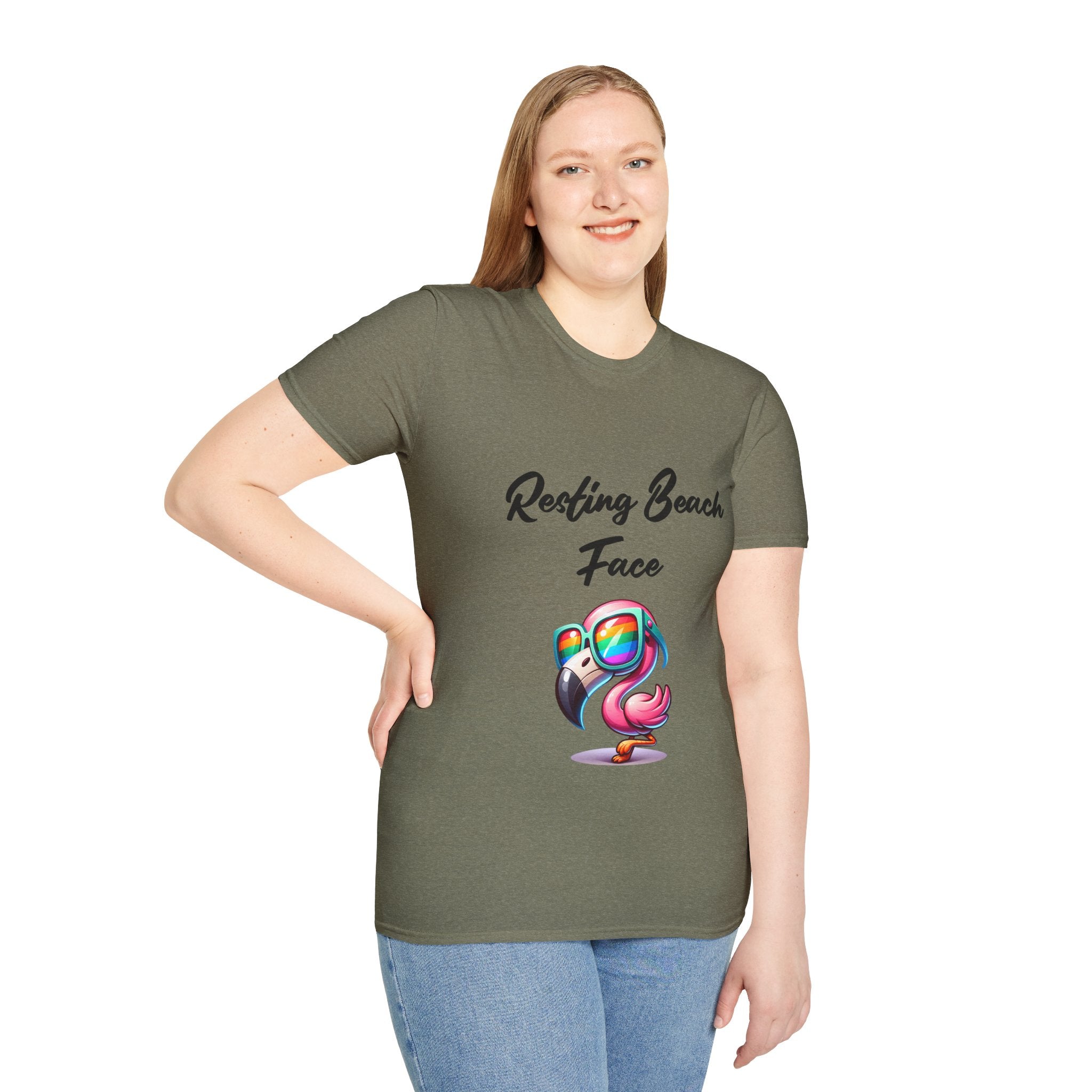 Beach Face Unisex Softstyle T-Shirt