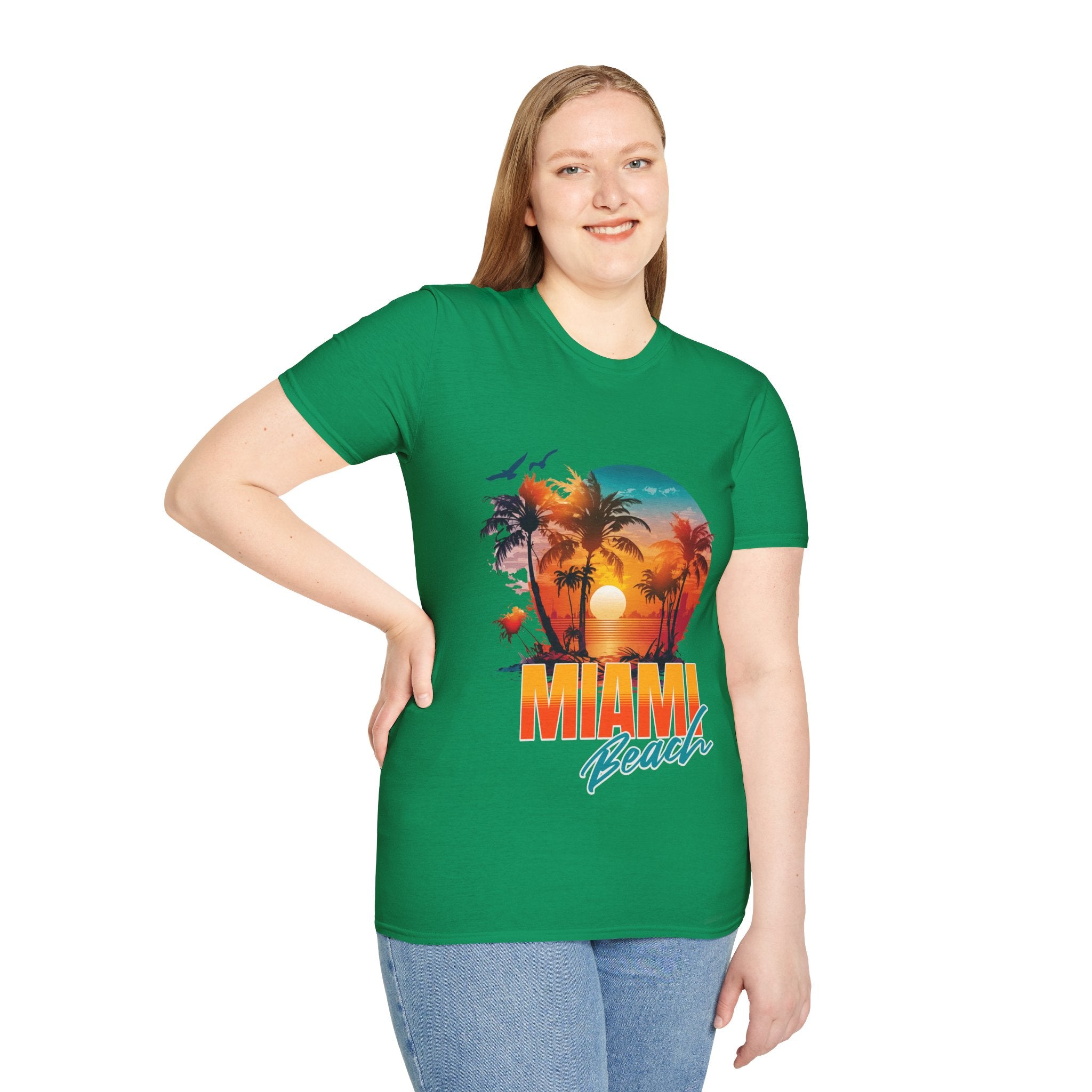 Miami Beach Unisex Softstyle T-Shirt