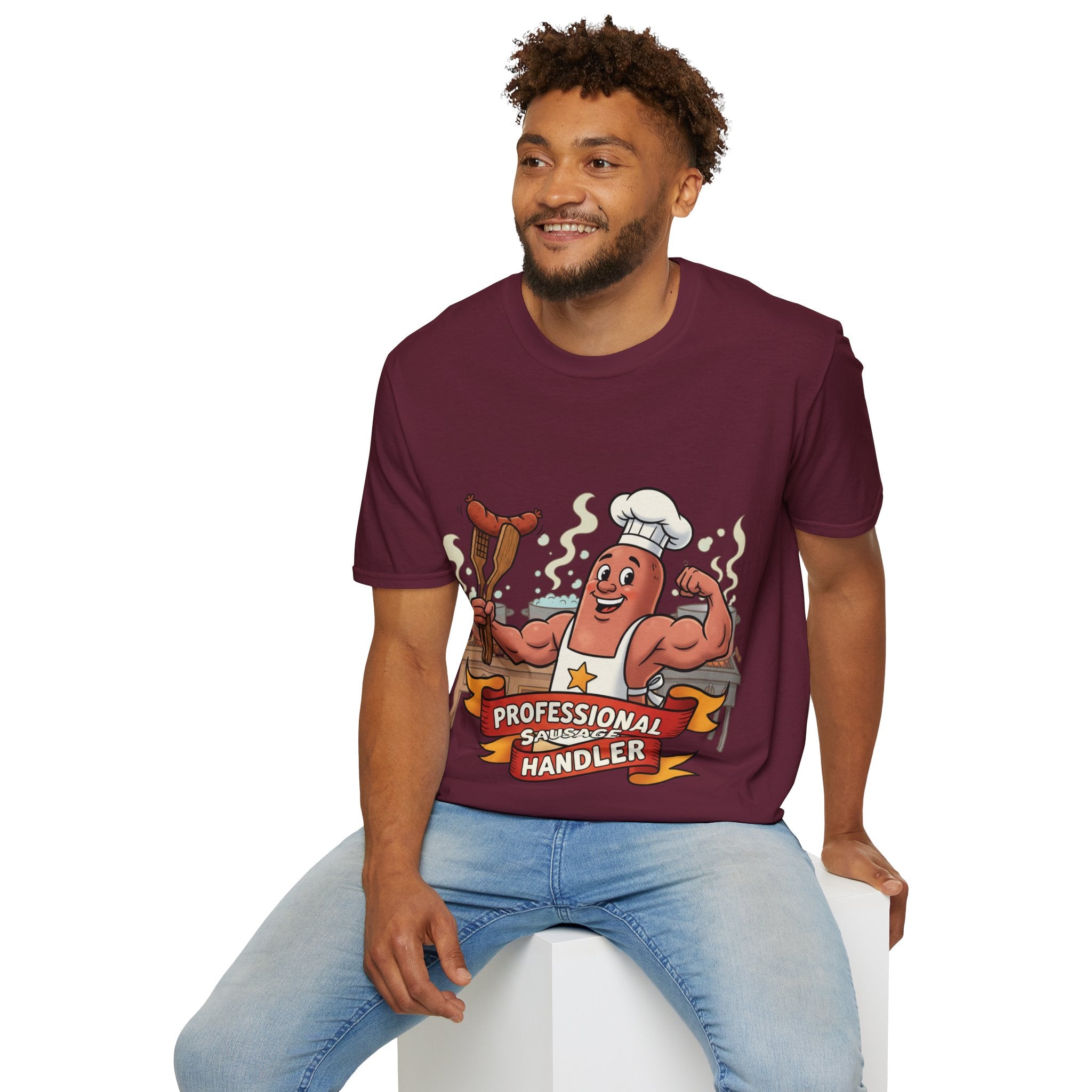 Sausage Handler Unisex Softstyle T-Shirt