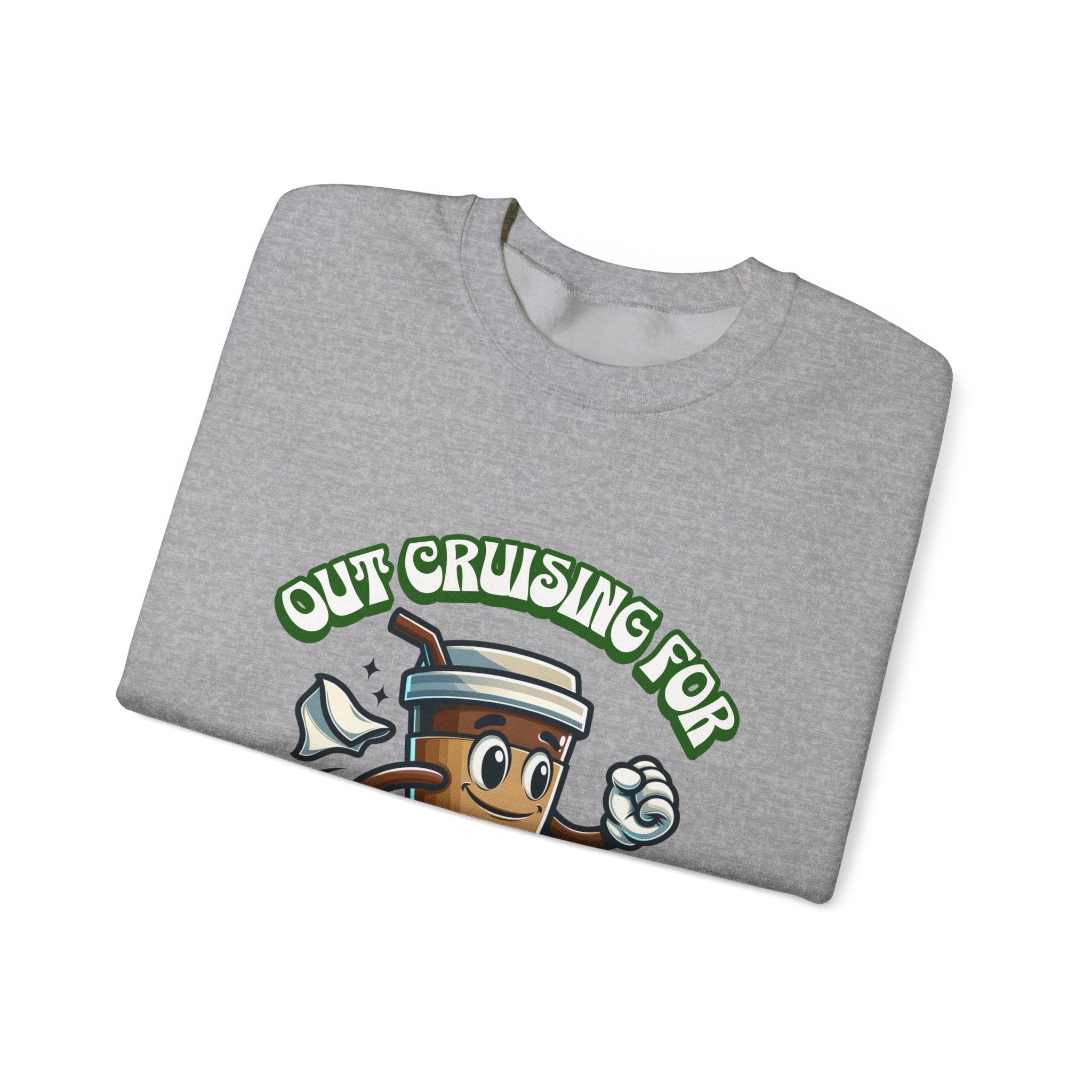 Crusing for Coffee Unisex Heavy Blend™ Crewneck Sweatshirt