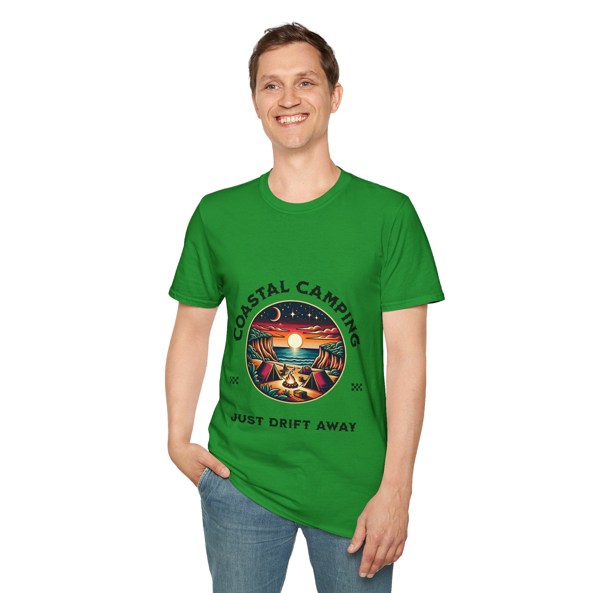 Coastal Camping Unisex Softstyle T-Shirt