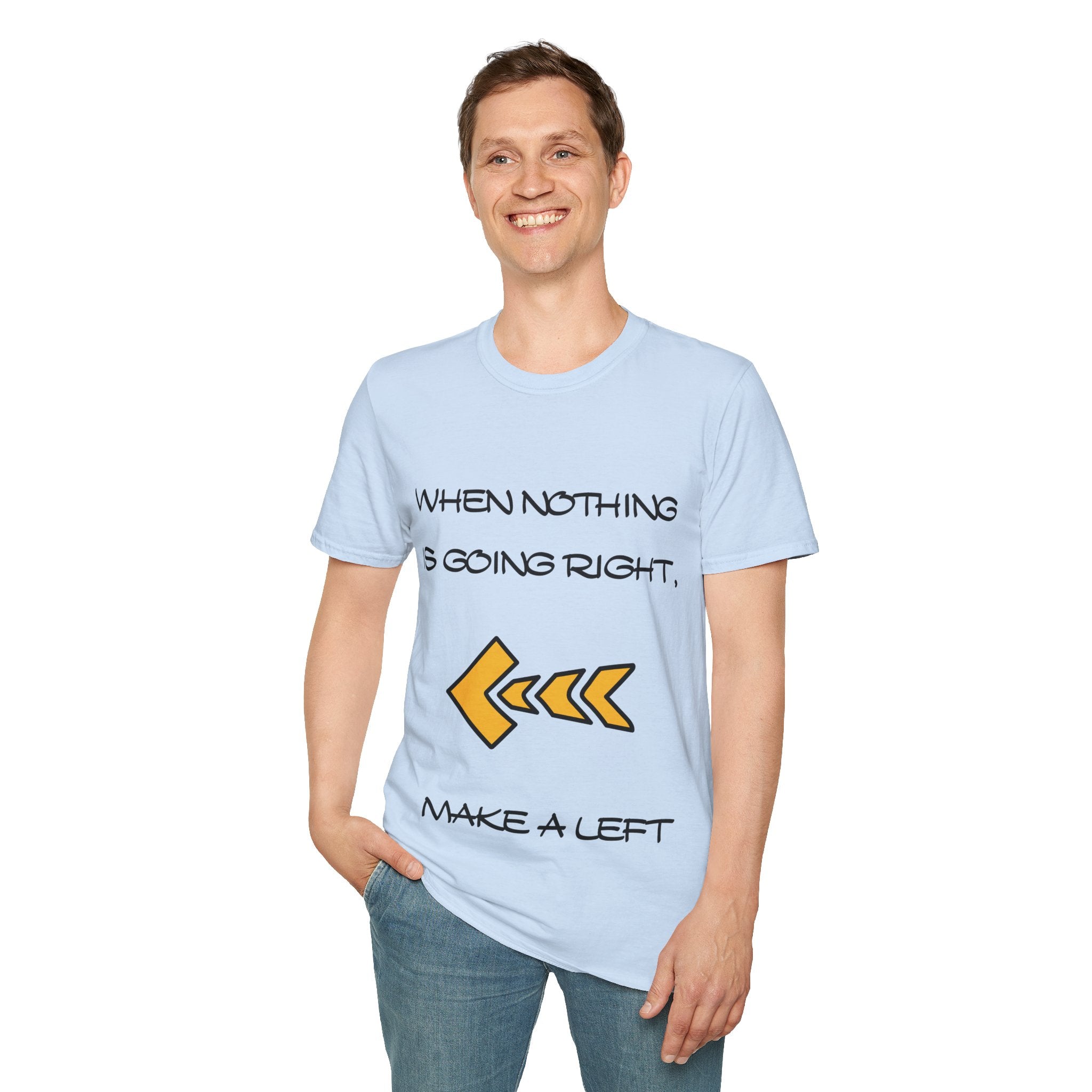 Make a Left Unisex Softstyle T-Shirt