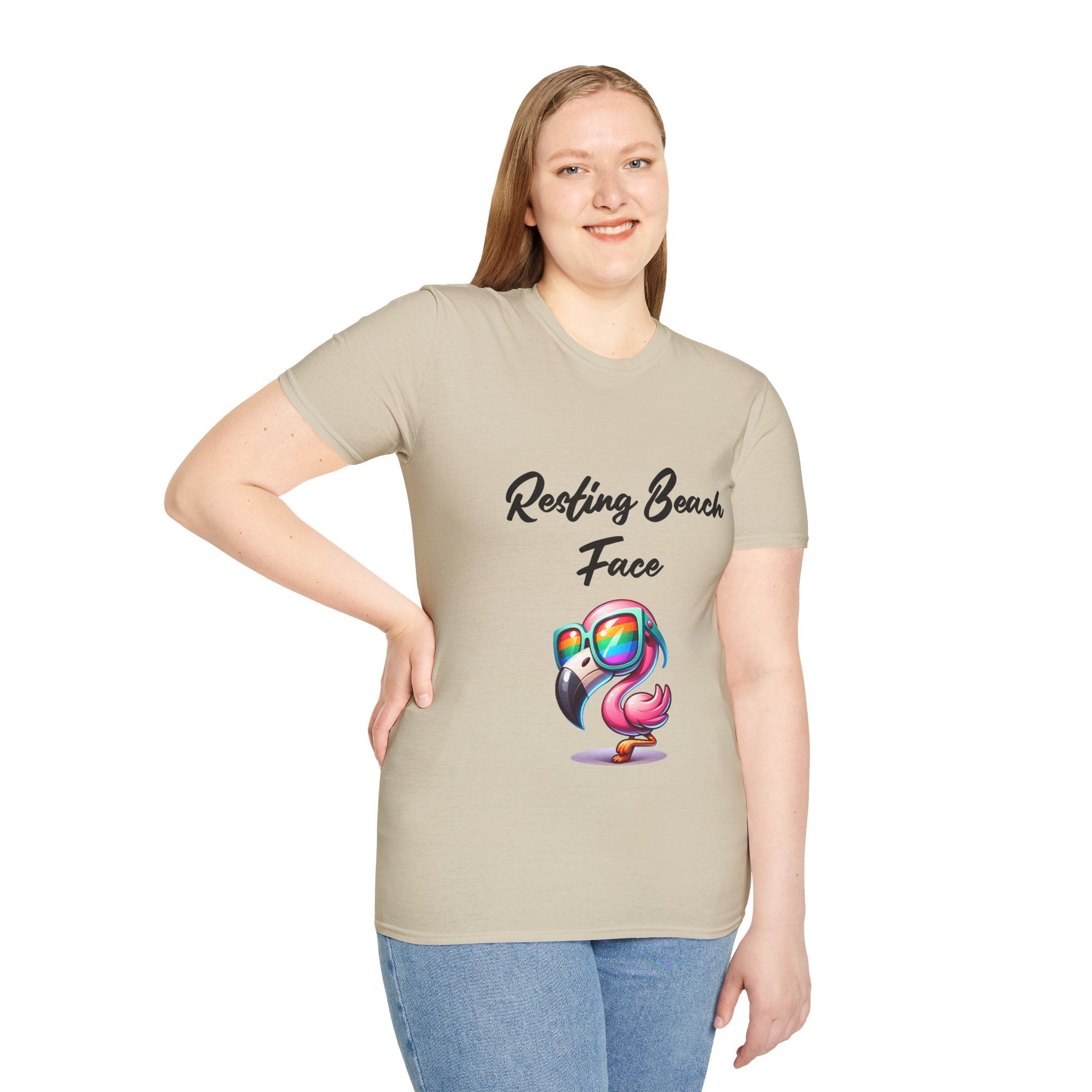 Beach Face Unisex Softstyle T-Shirt