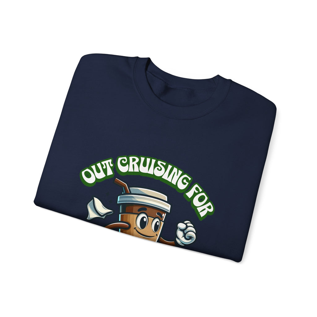 Crusing for Coffee Unisex Heavy Blend™ Crewneck Sweatshirt