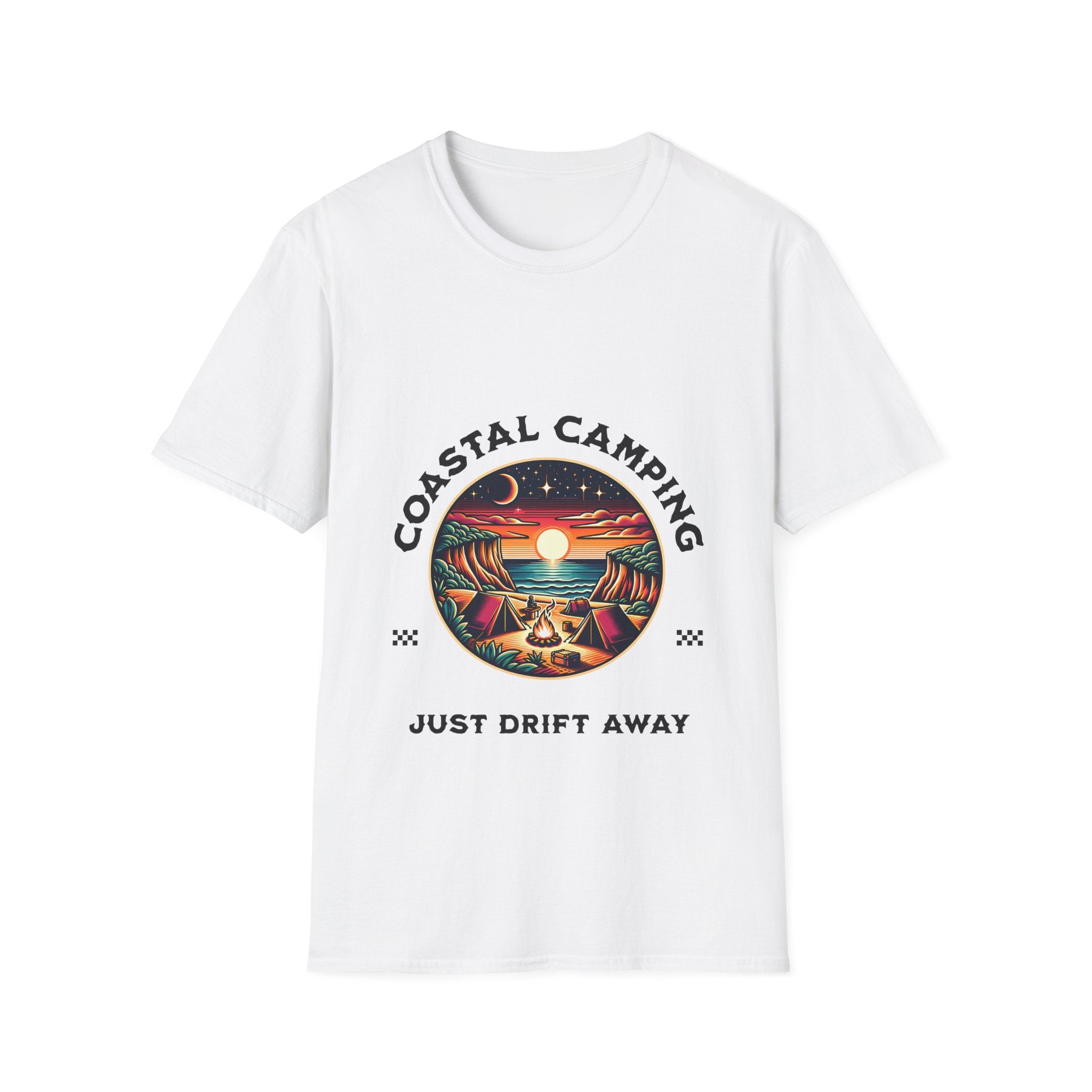 Coastal Camping Unisex Softstyle T-Shirt