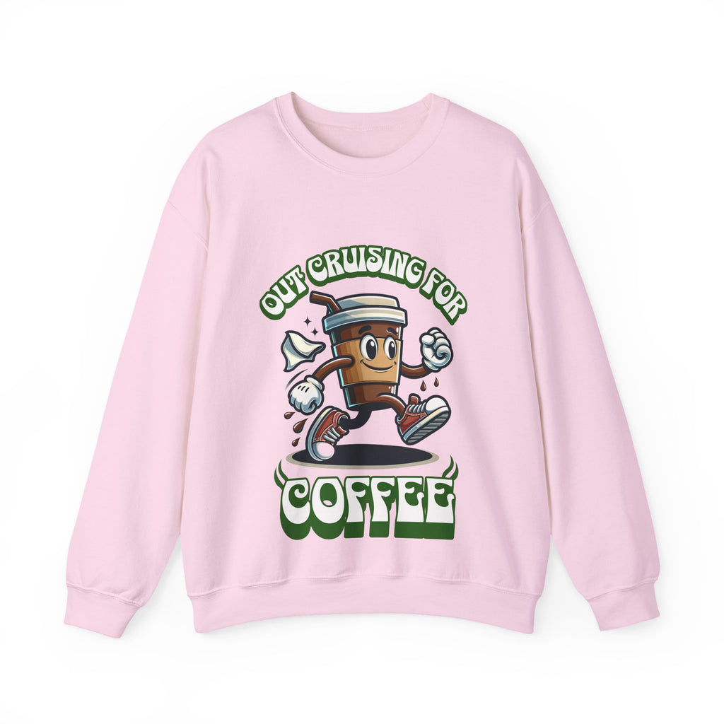 Crusing for Coffee Unisex Heavy Blend™ Crewneck Sweatshirt