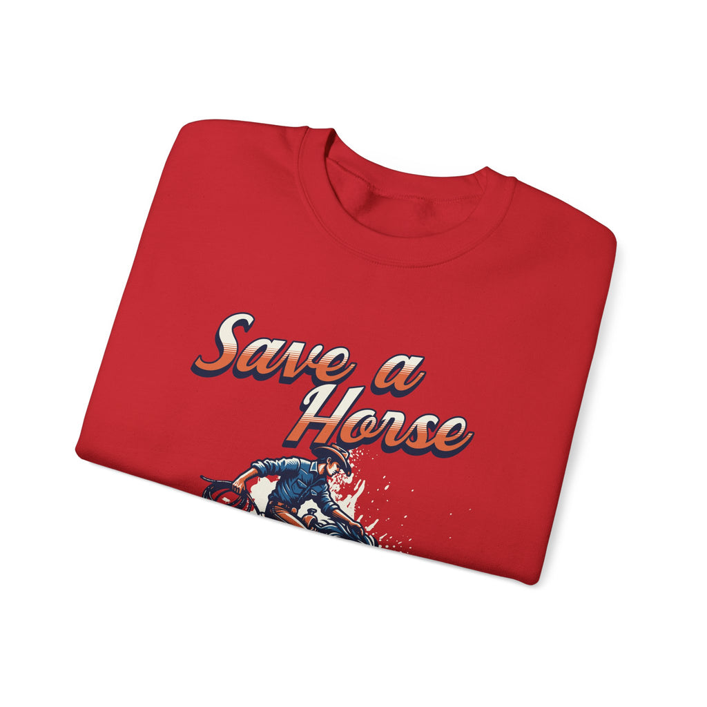 Save a Horse, Ride a Cowboy Unisex Heavy Blend™ Crewneck Sweatshirt