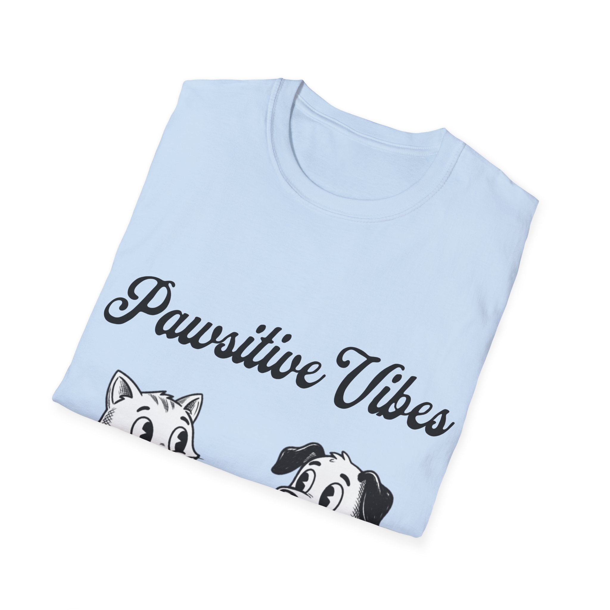 Pawsitive Vibes Unisex Softstyle T-Shirt