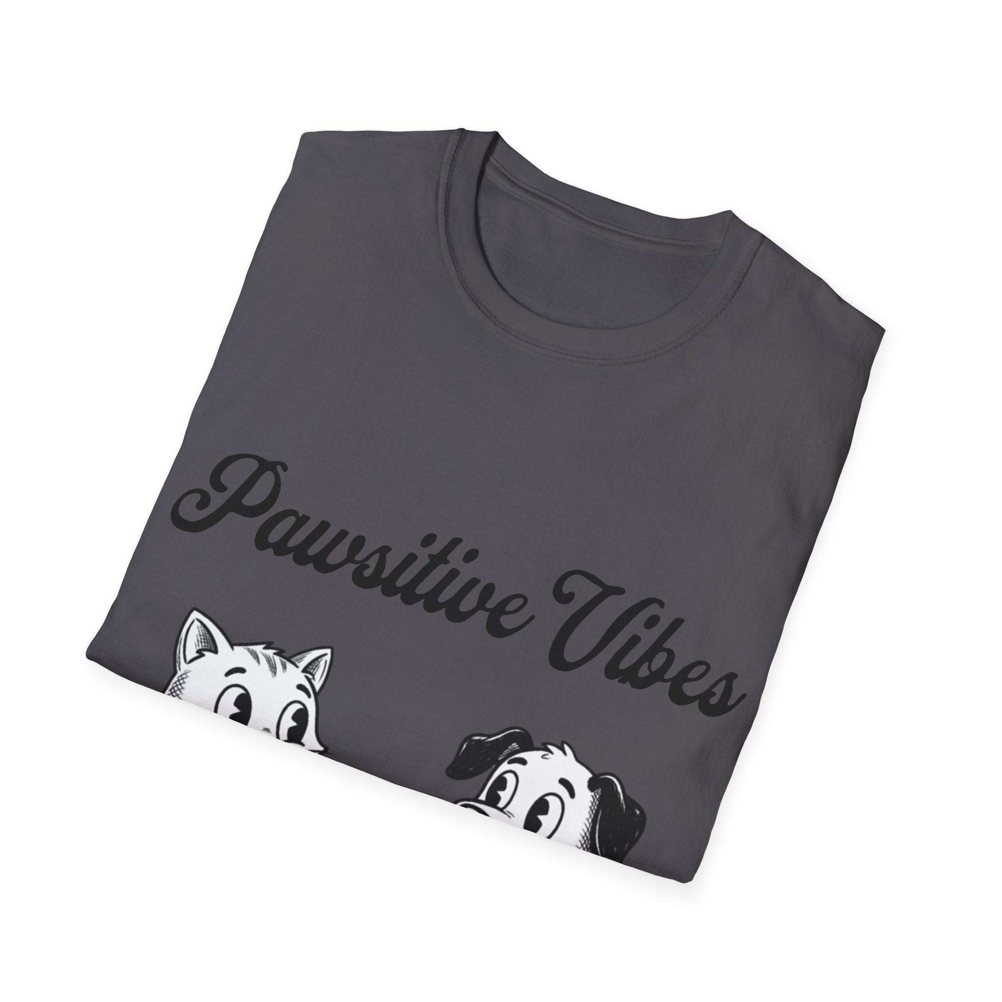 Pawsitive Vibes Unisex Softstyle T-Shirt