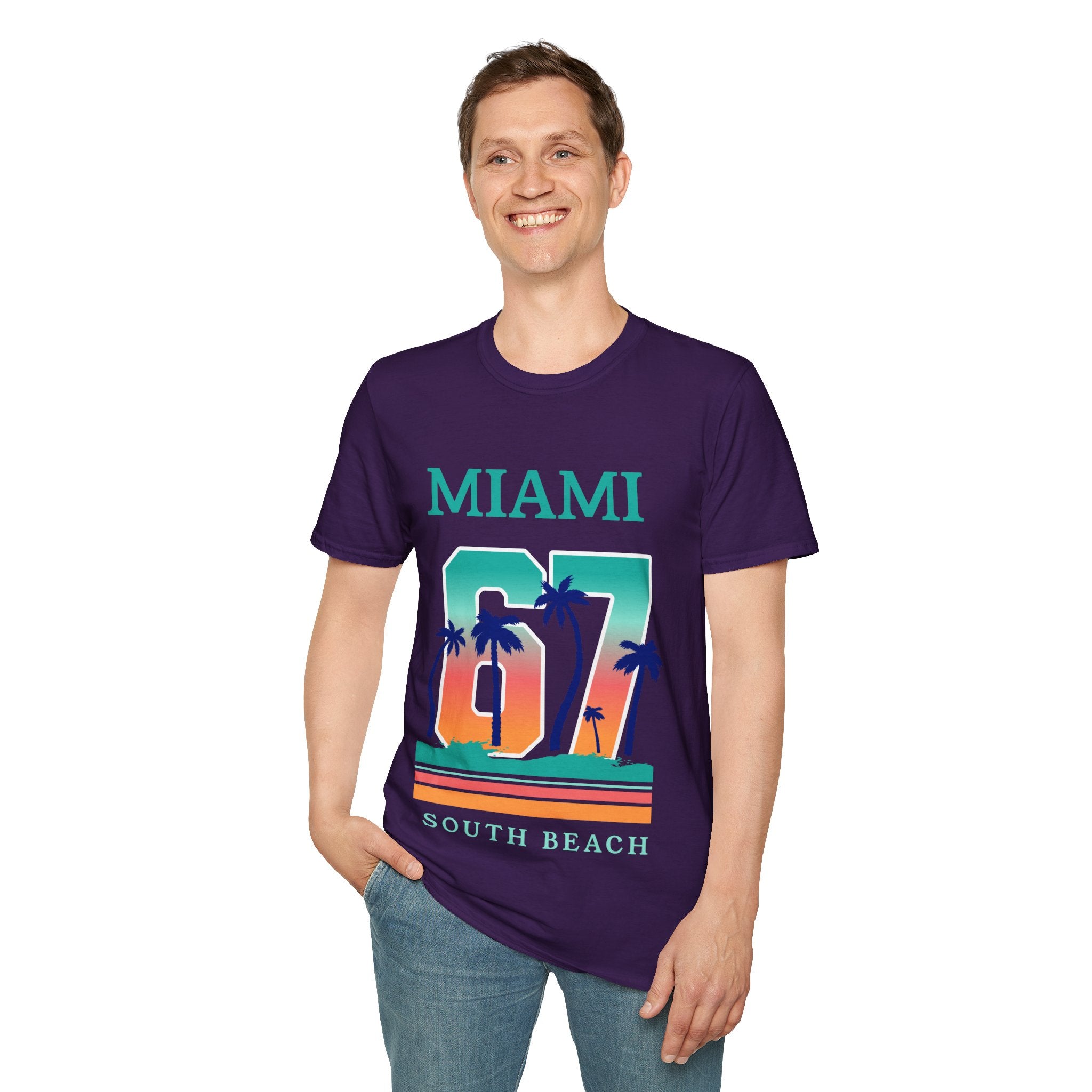 Miami South Beach Unisex Softstyle T-Shirt