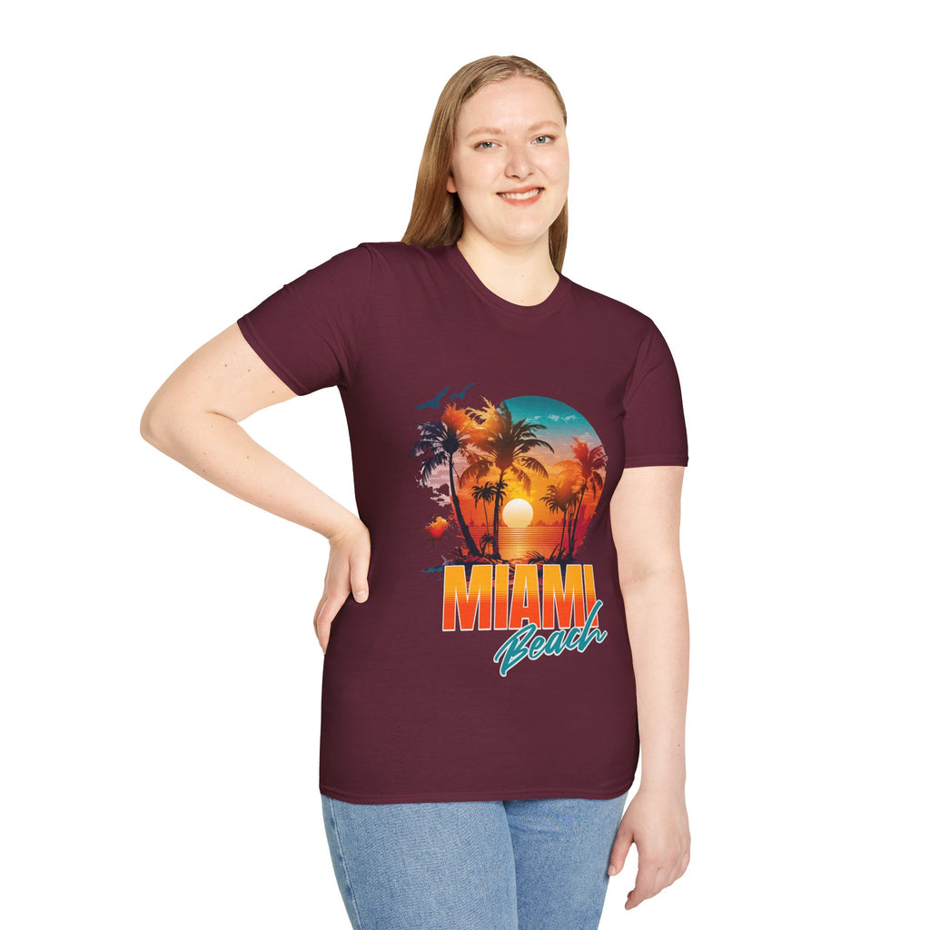 Miami Beach Unisex Softstyle T-Shirt