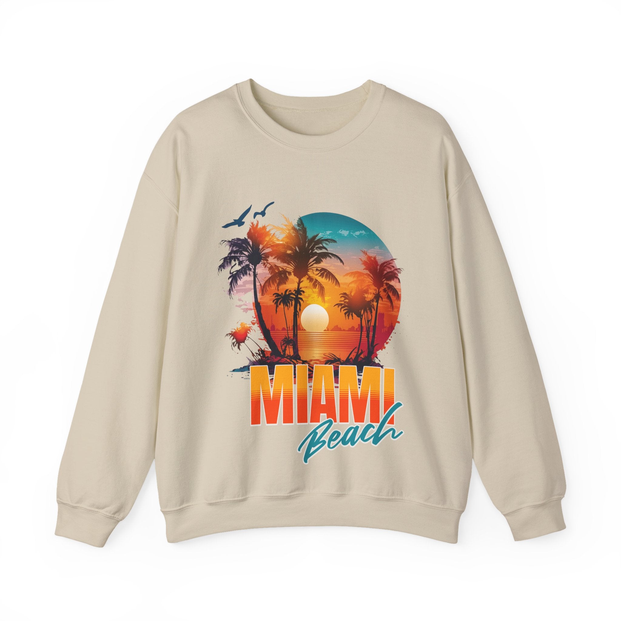 Miami Beach Unisex Heavy Blend™ Crewneck Sweatshirt