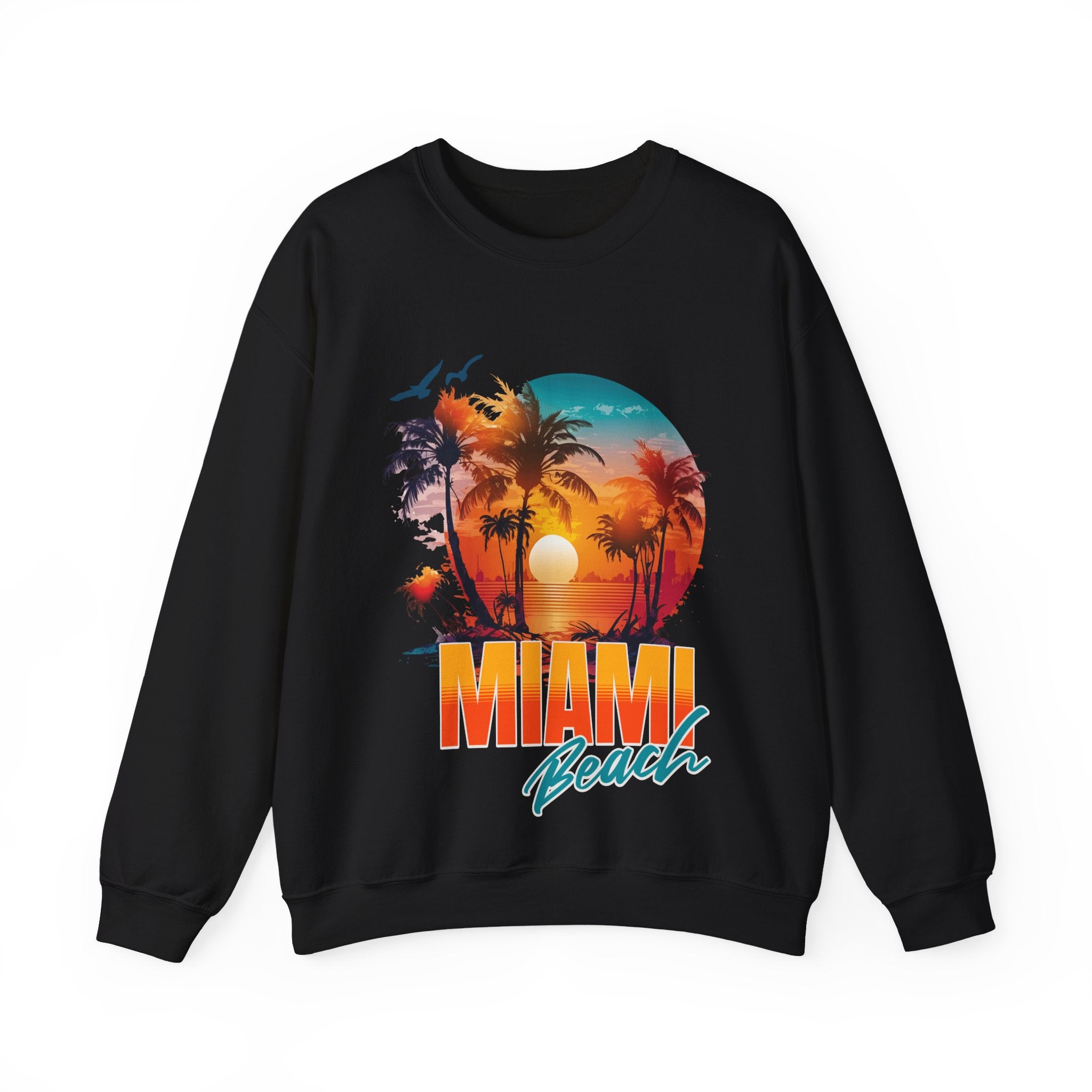 Miami Beach Unisex Heavy Blend™ Crewneck Sweatshirt