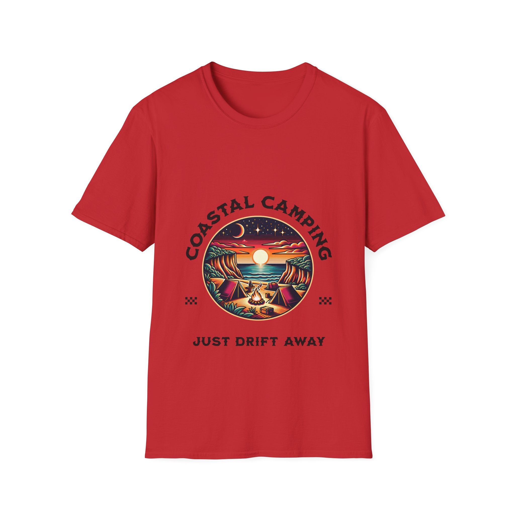 Coastal Camping Unisex Softstyle T-Shirt
