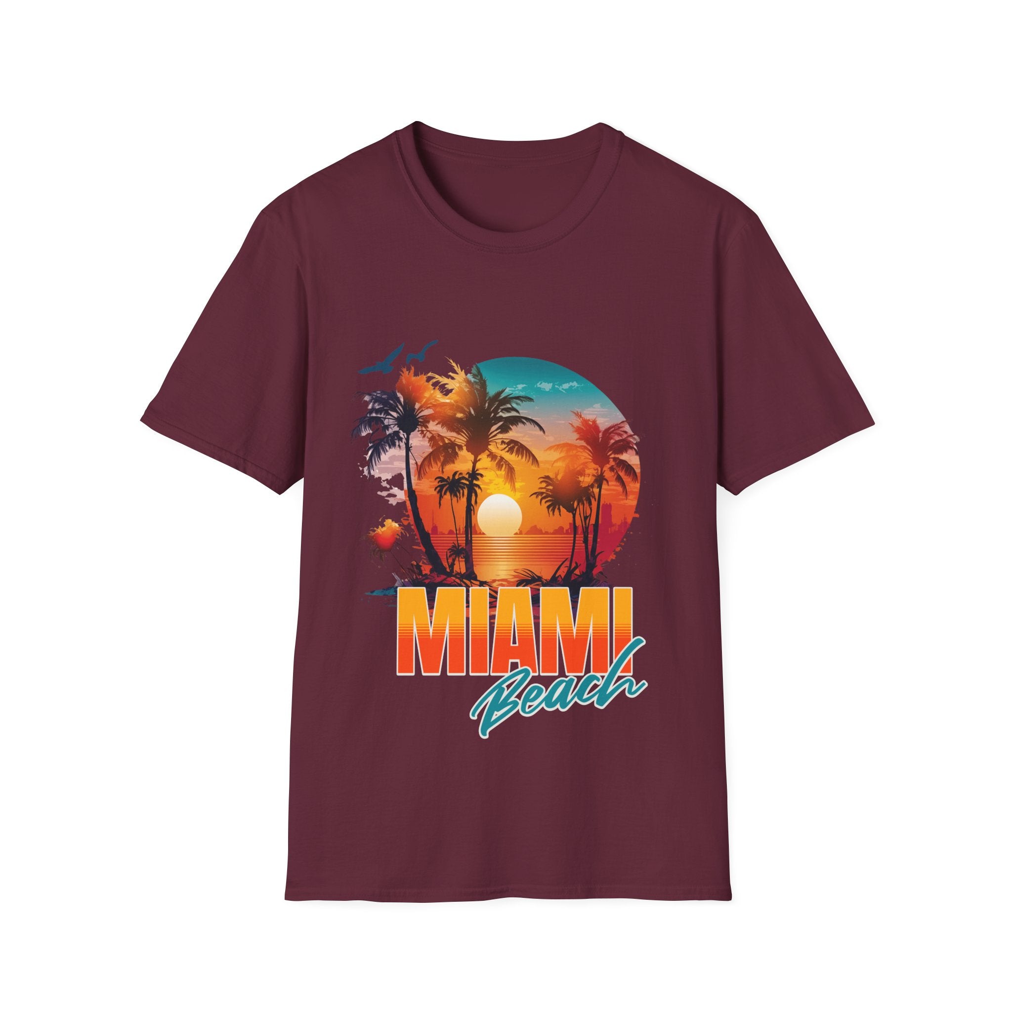 Miami Beach Unisex Softstyle T-Shirt