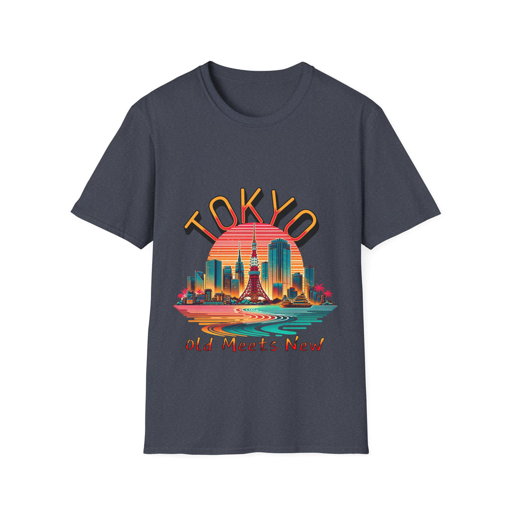 Toyko Old Meets New Unisex Softstyle T-Shirt