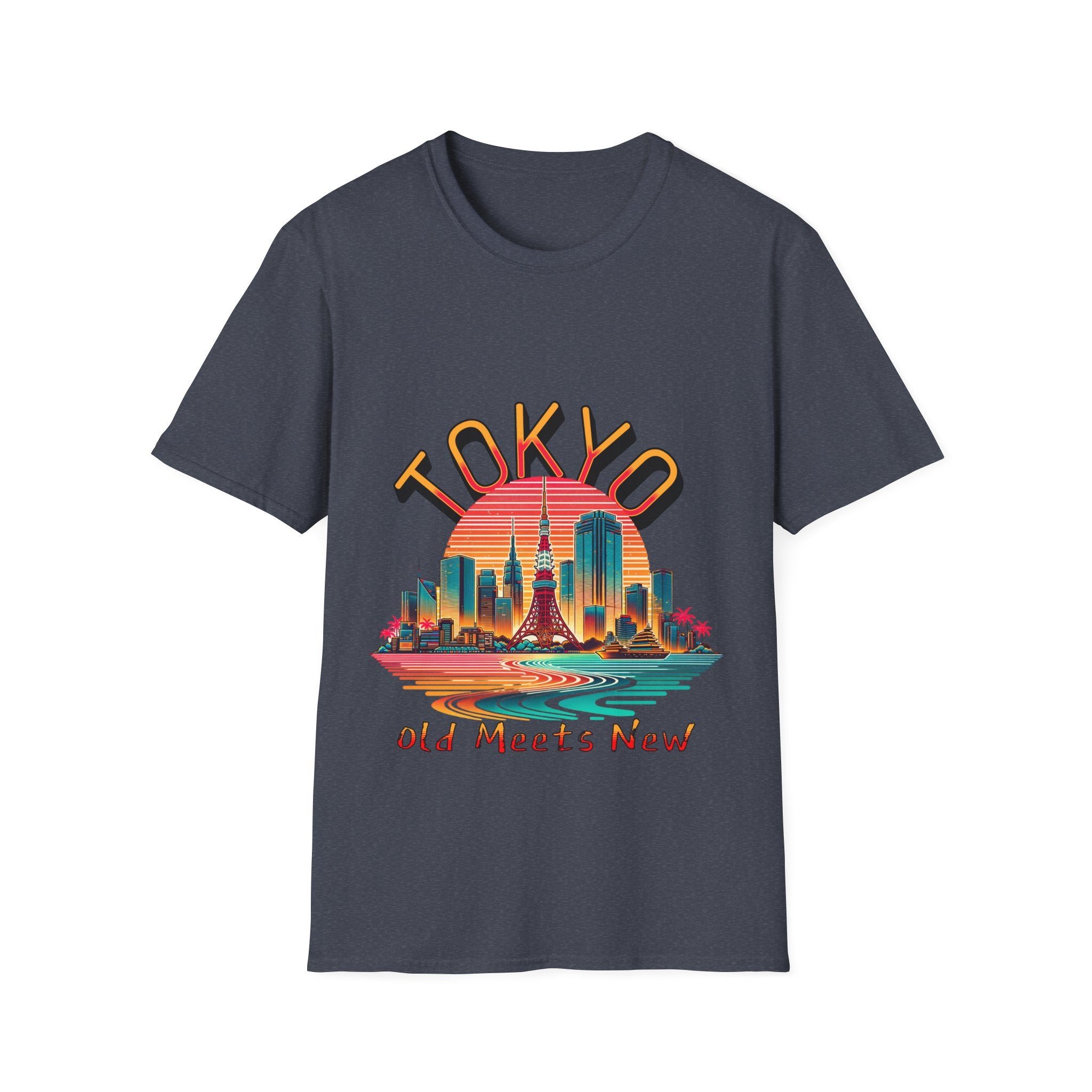 Toyko Old Meets New Unisex Softstyle T-Shirt