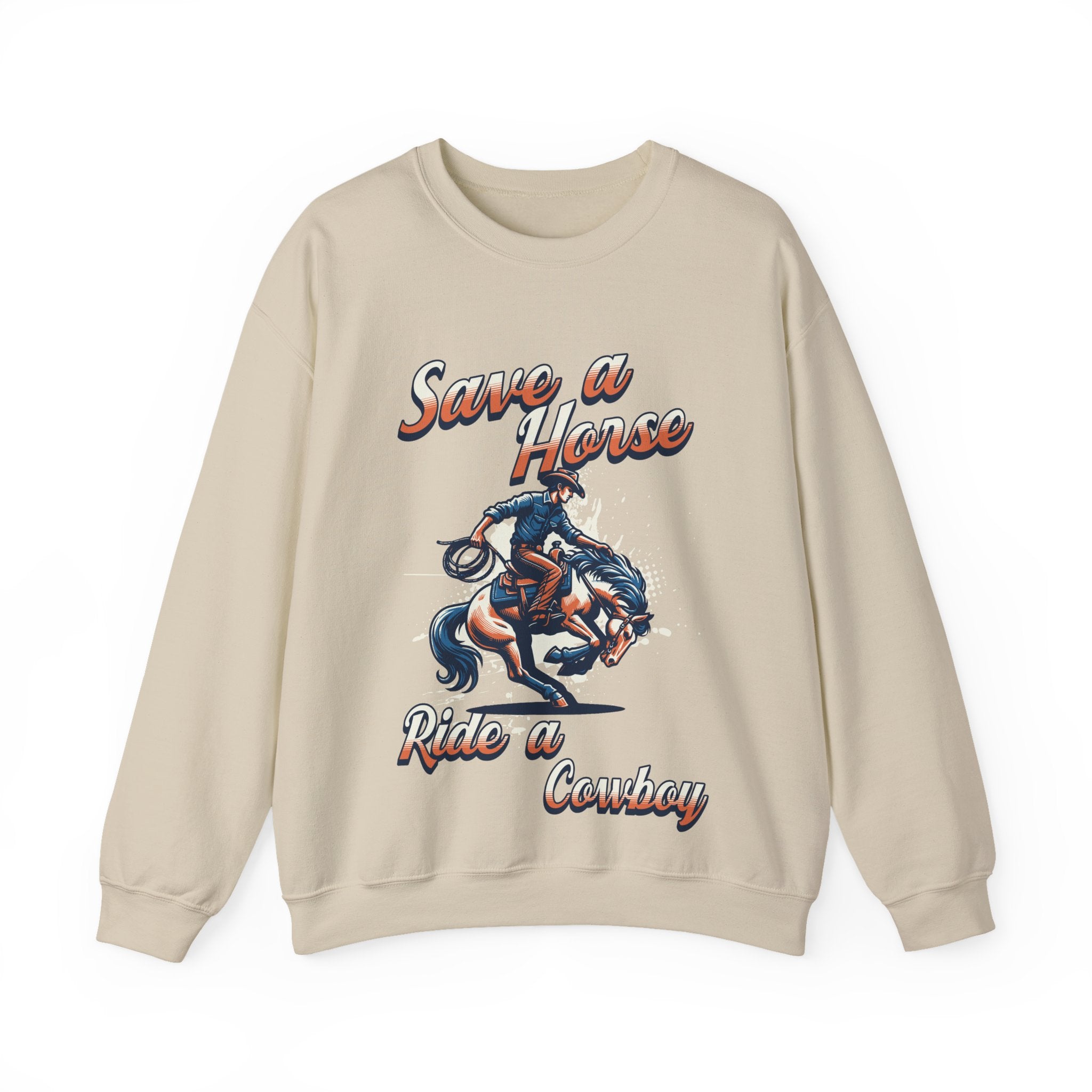 Save a Horse, Ride a Cowboy Unisex Heavy Blend™ Crewneck Sweatshirt