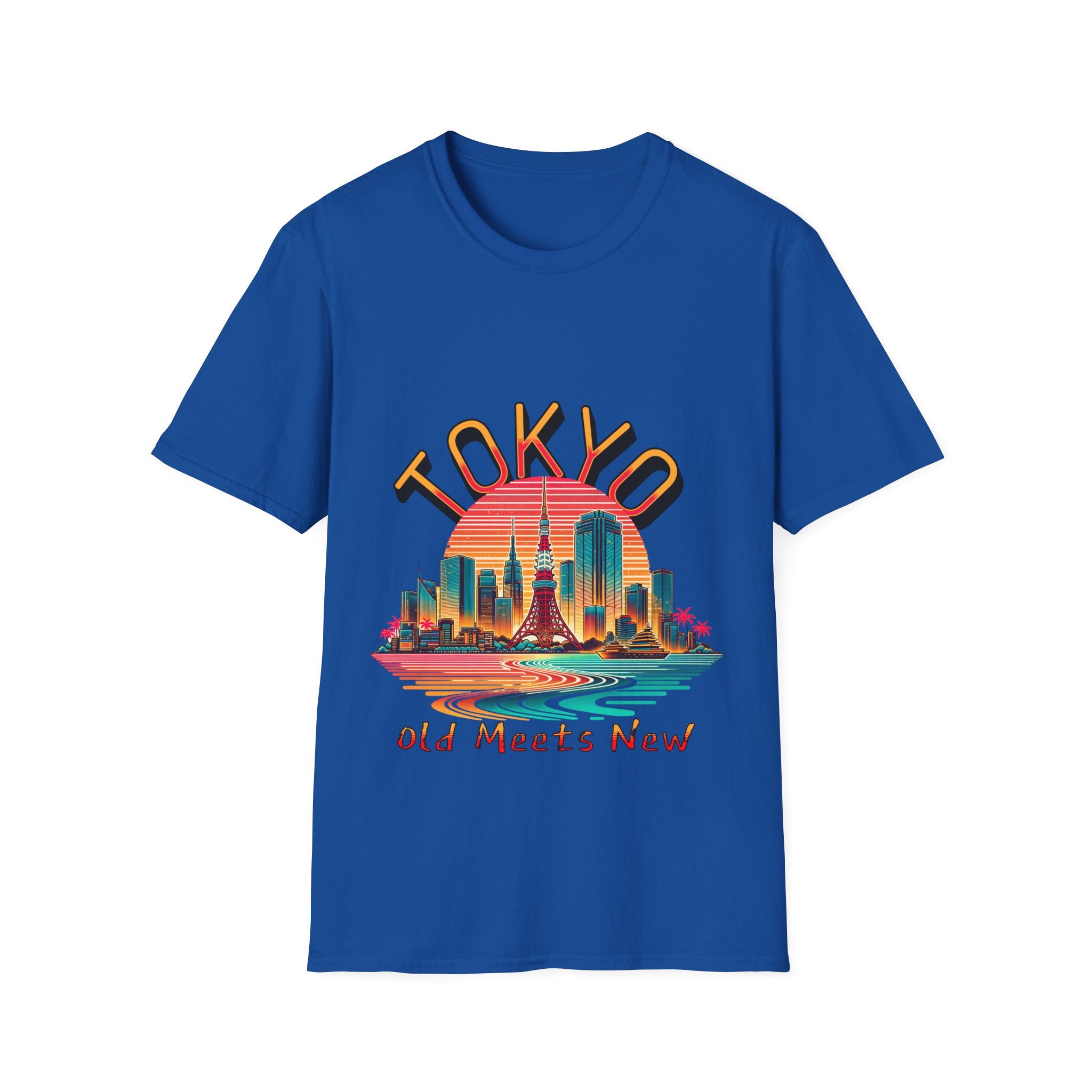 Toyko Old Meets New Unisex Softstyle T-Shirt