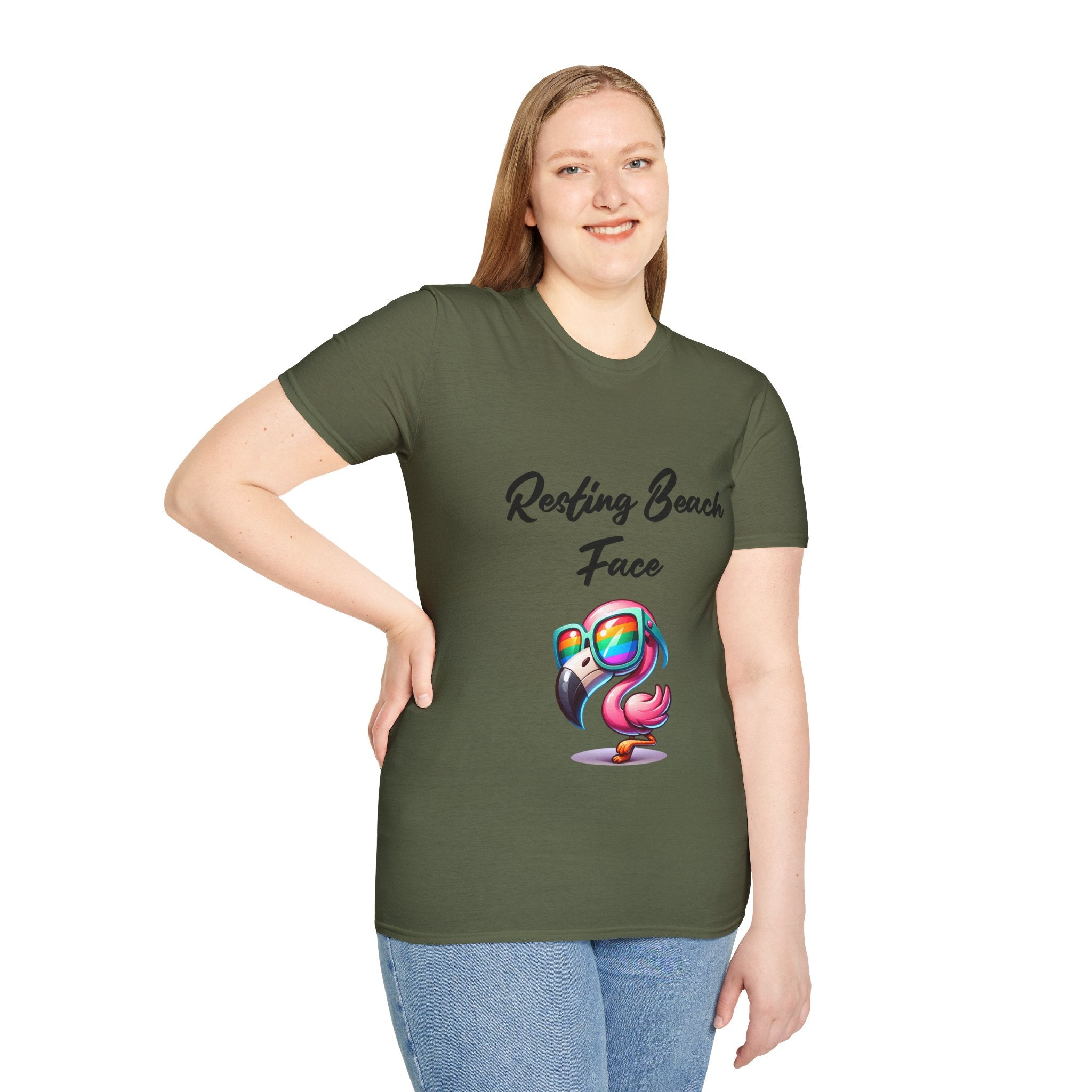 Beach Face Unisex Softstyle T-Shirt