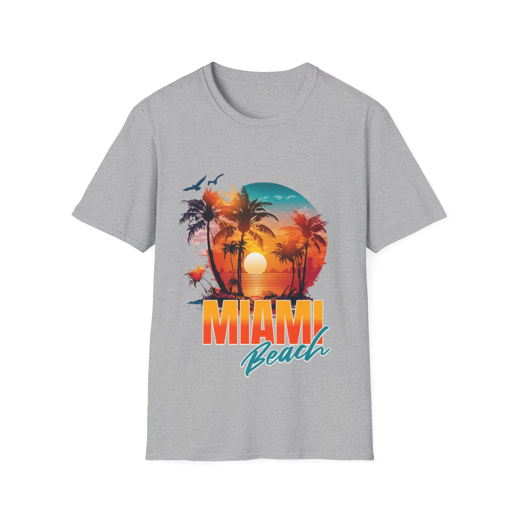 Miami Beach Unisex Softstyle T-Shirt