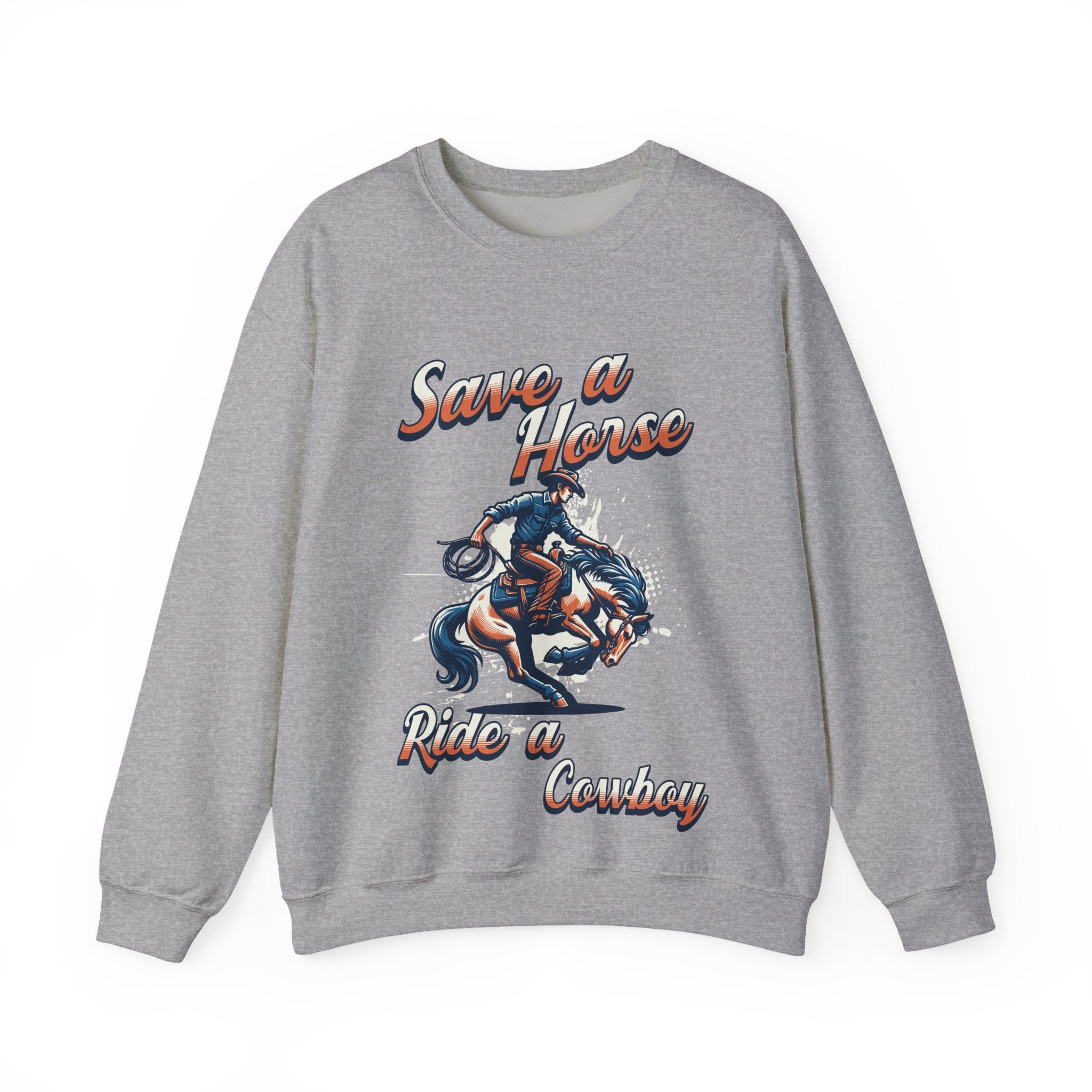 Save a Horse, Ride a Cowboy Unisex Heavy Blend™ Crewneck Sweatshirt