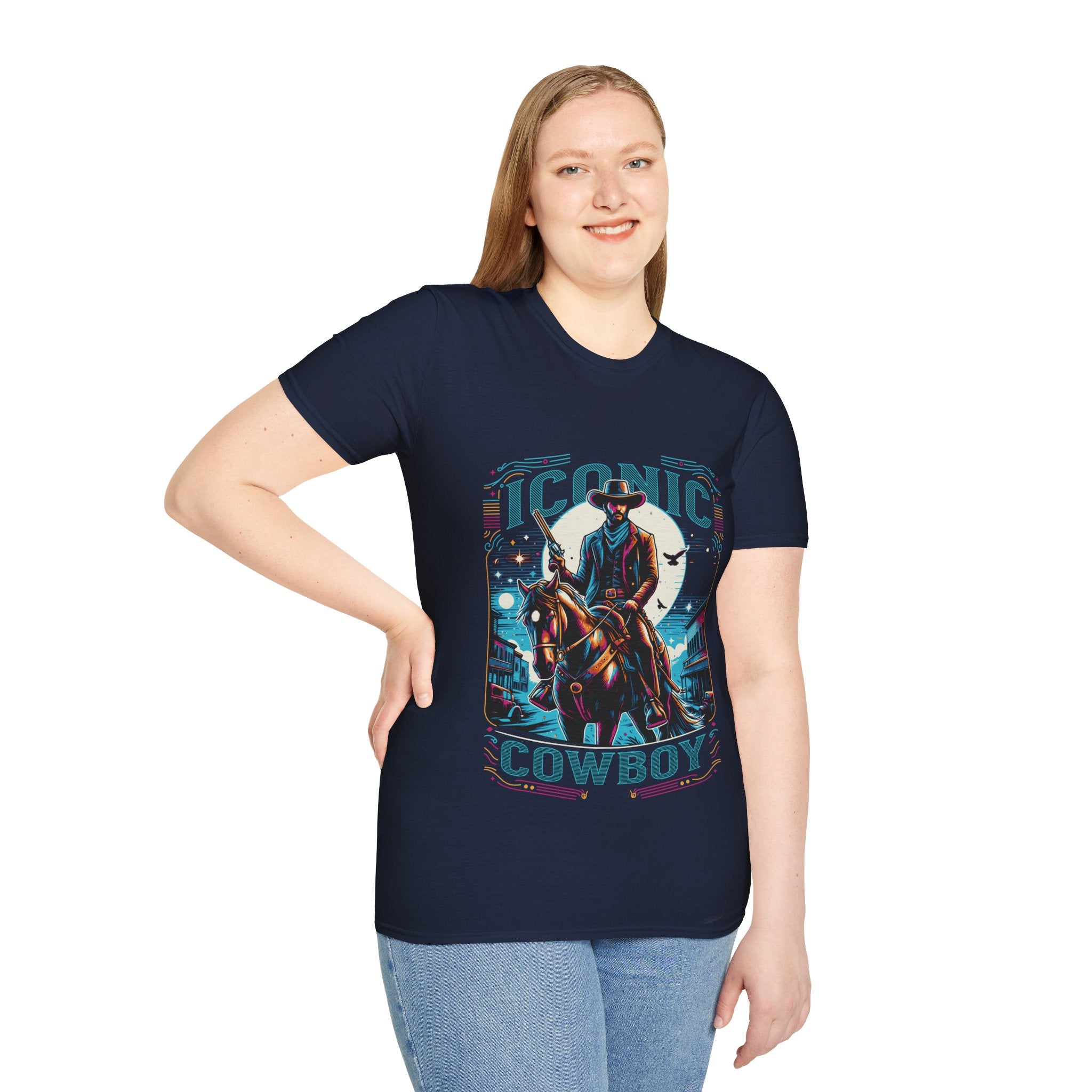 Iconic Cowboy Unisex Softstyle T-Shirt