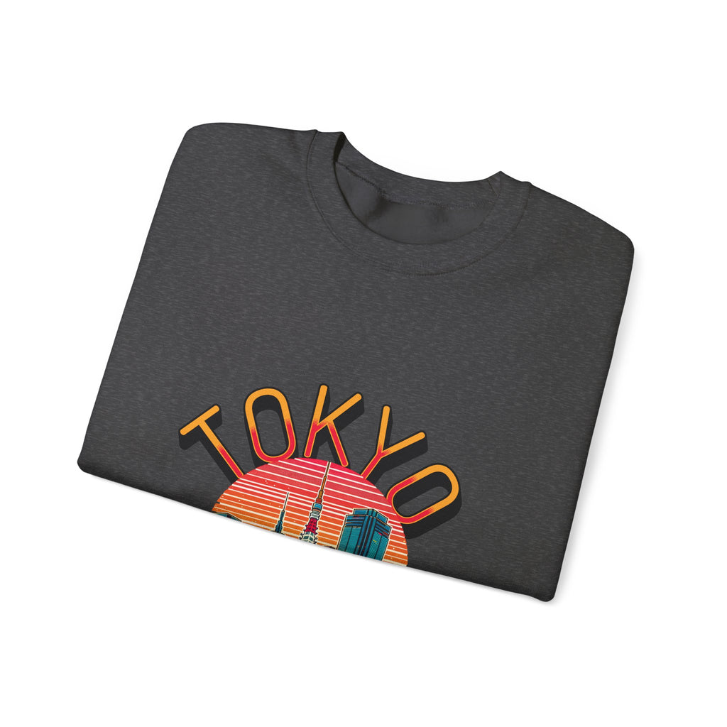 Toyko Old meets New Unisex Heavy Blend™ Crewneck Sweatshirt