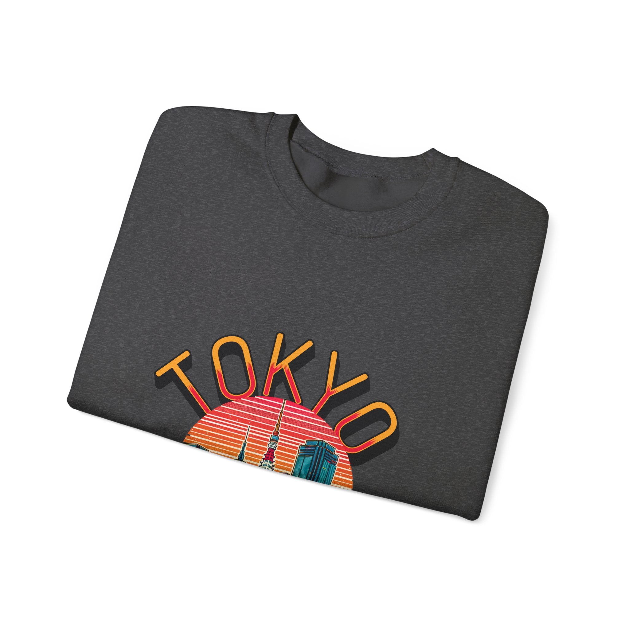 Toyko Old meets New Unisex Heavy Blend™ Crewneck Sweatshirt