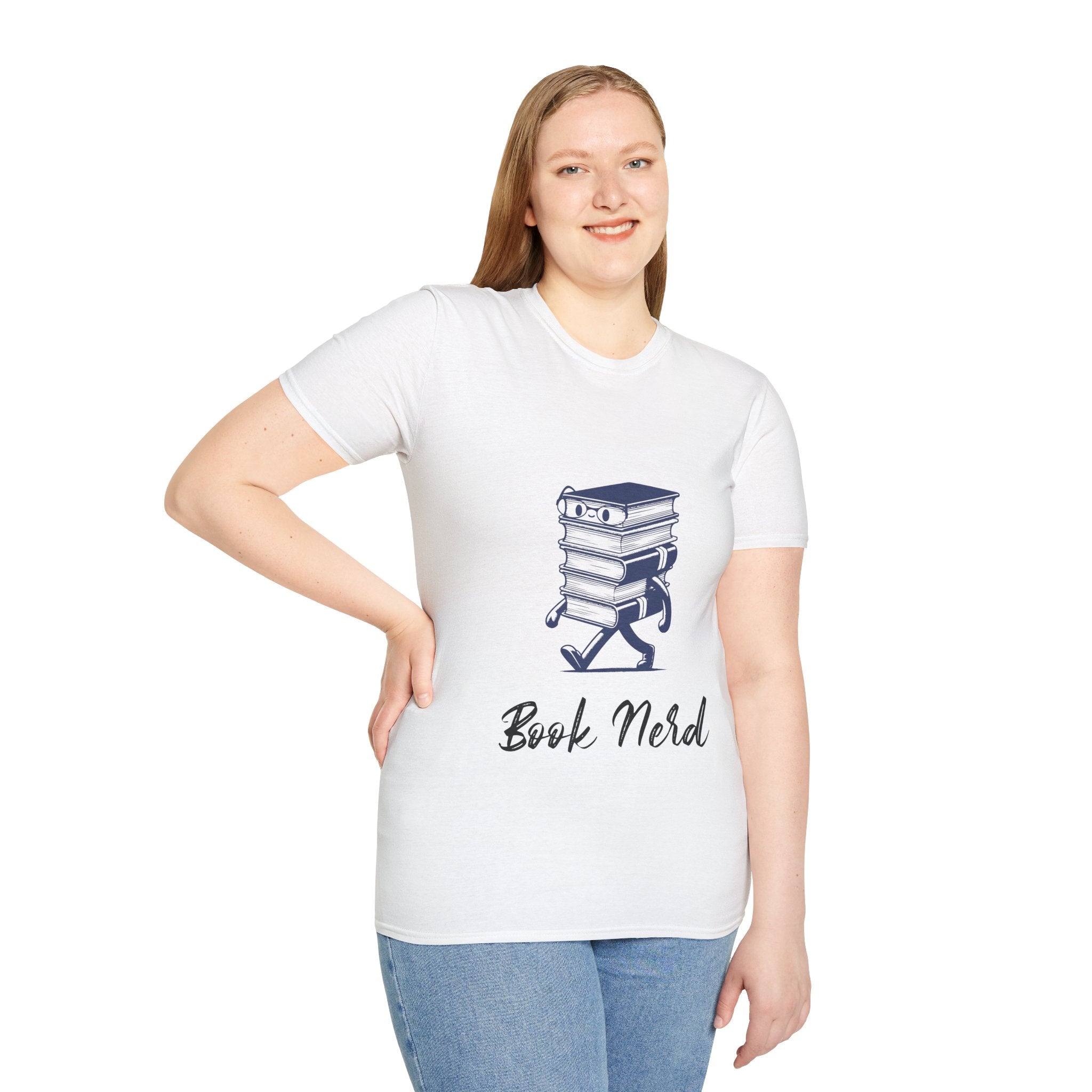 Book Nerd Unisex Softstyle T-Shirt