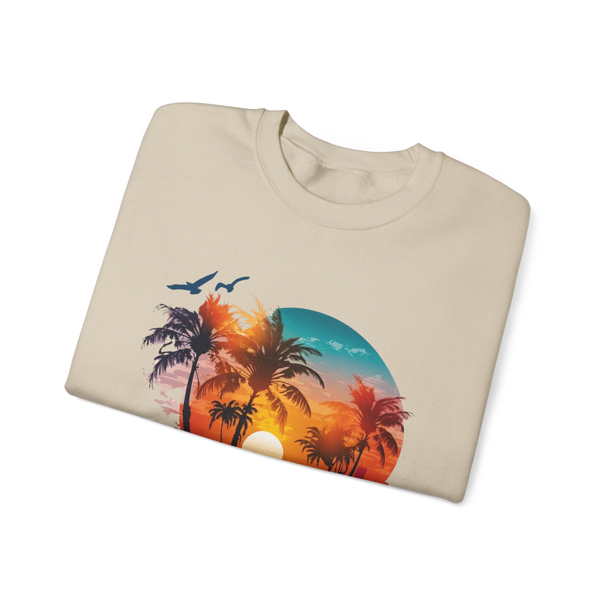 Miami Beach Unisex Heavy Blend™ Crewneck Sweatshirt