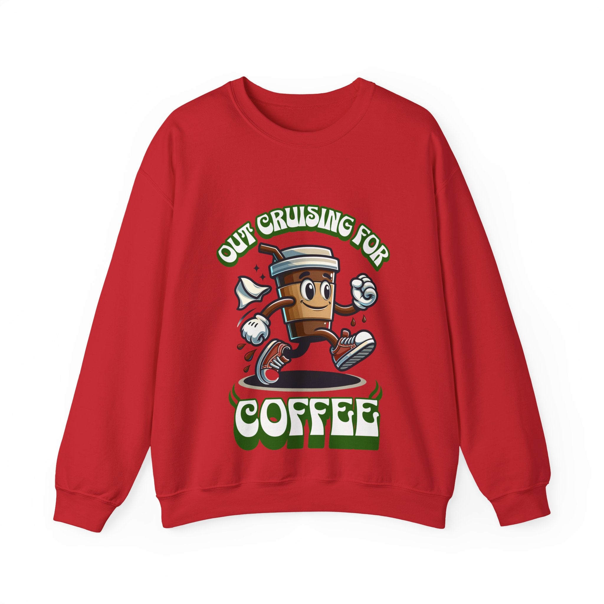 Crusing for Coffee Unisex Heavy Blend™ Crewneck Sweatshirt