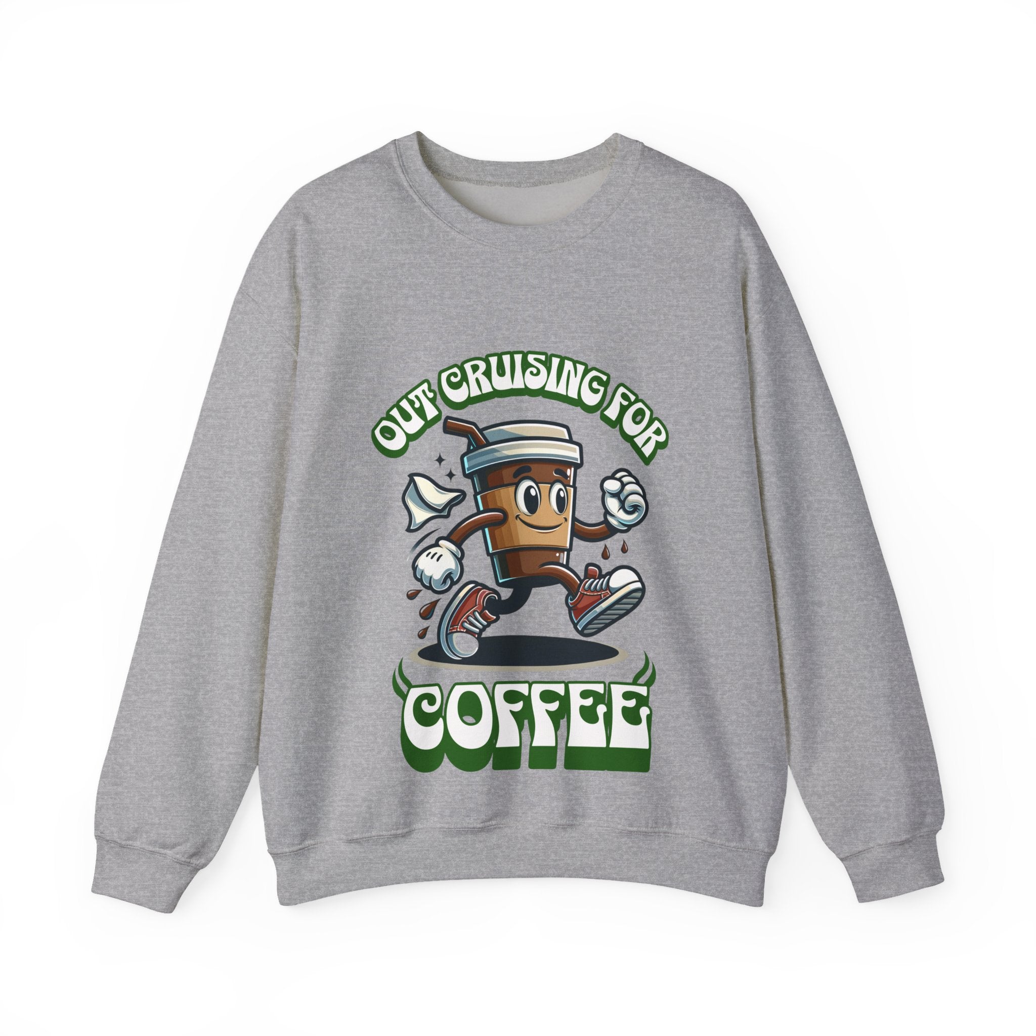 Crusing for Coffee Unisex Heavy Blend™ Crewneck Sweatshirt