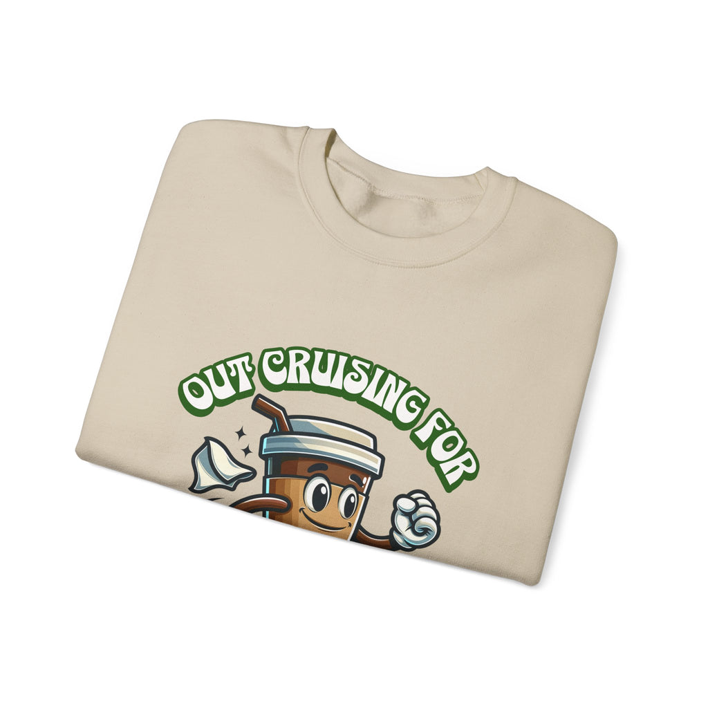 Crusing for Coffee Unisex Heavy Blend™ Crewneck Sweatshirt
