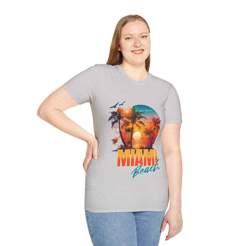 Miami Beach Unisex Softstyle T-Shirt