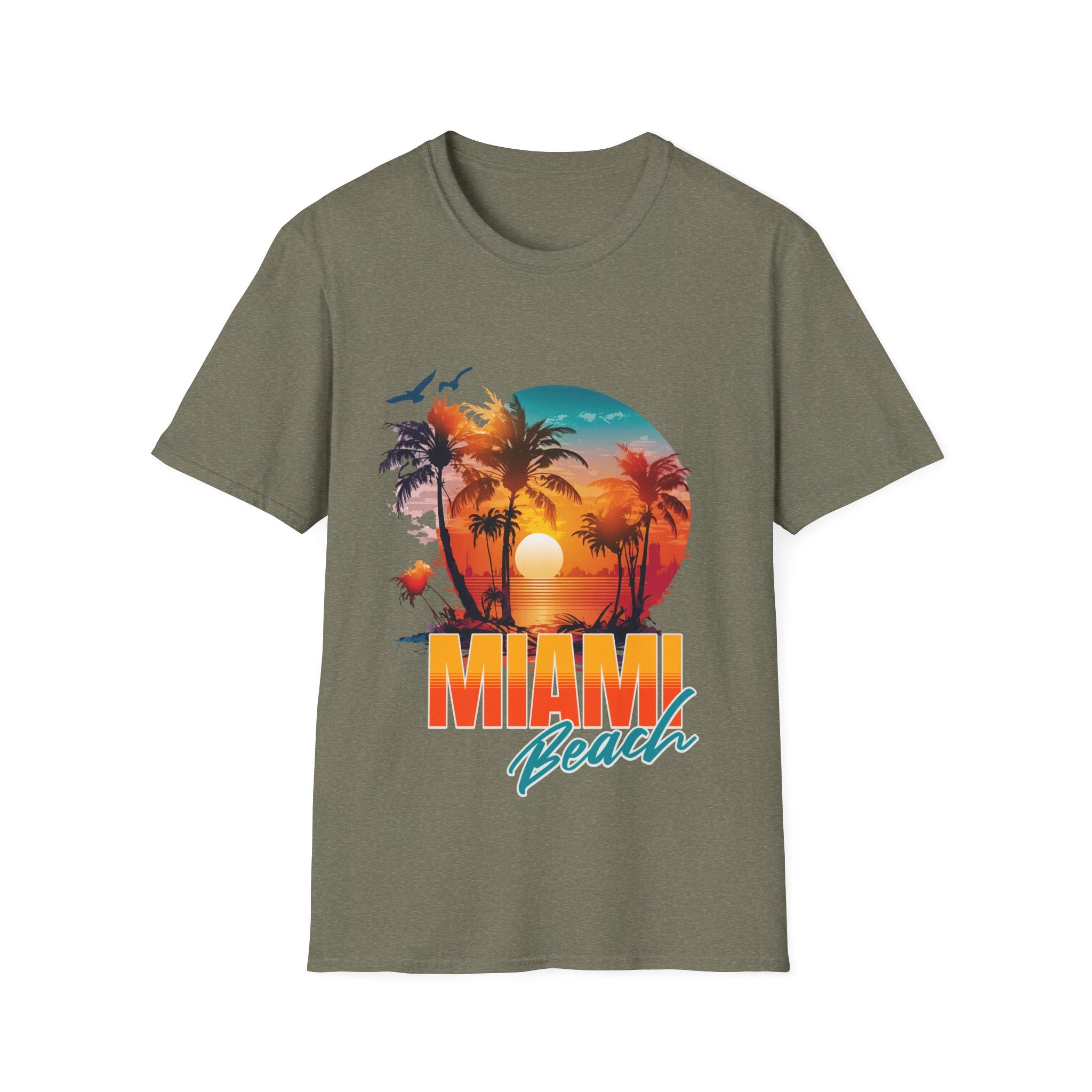 Miami Beach Unisex Softstyle T-Shirt
