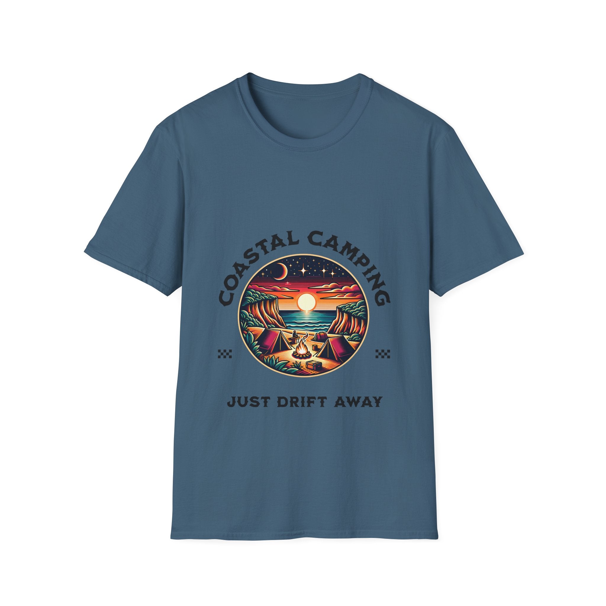 Coastal Camping Unisex Softstyle T-Shirt