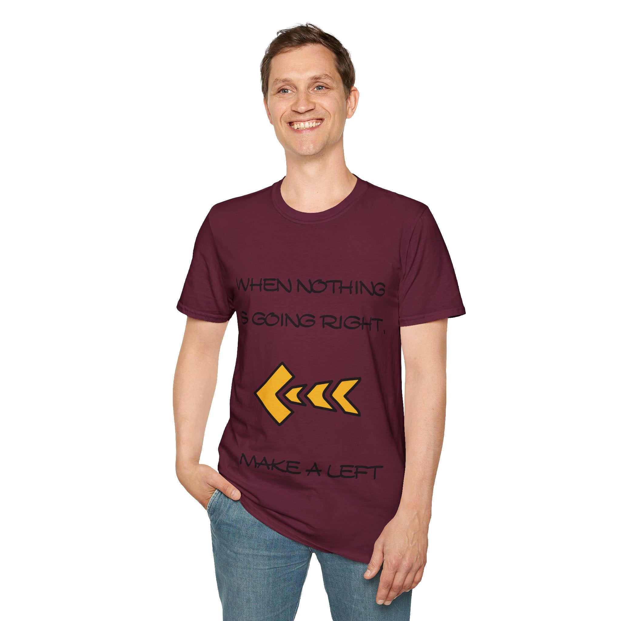 Make a Left Unisex Softstyle T-Shirt