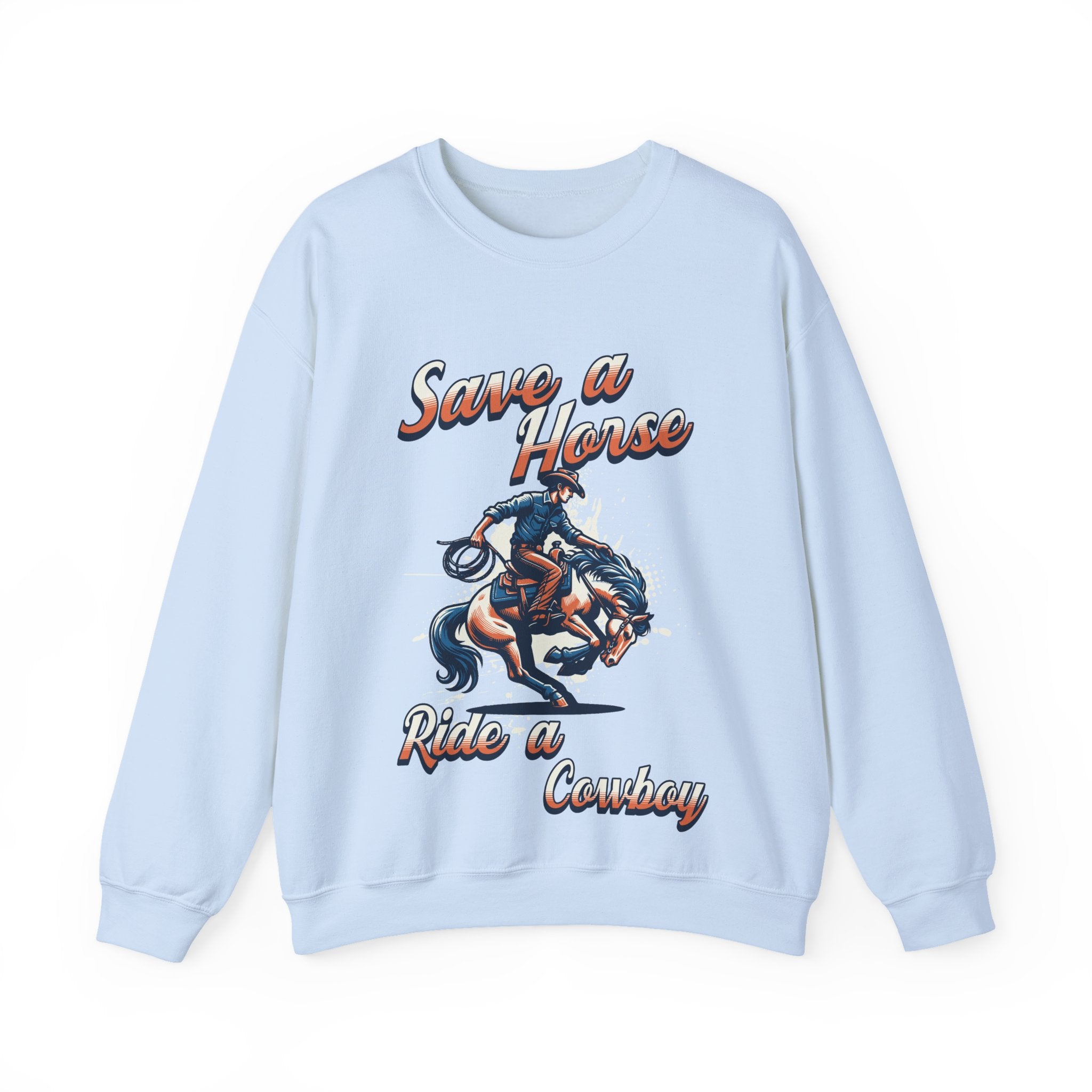 Save a Horse, Ride a Cowboy Unisex Heavy Blend™ Crewneck Sweatshirt