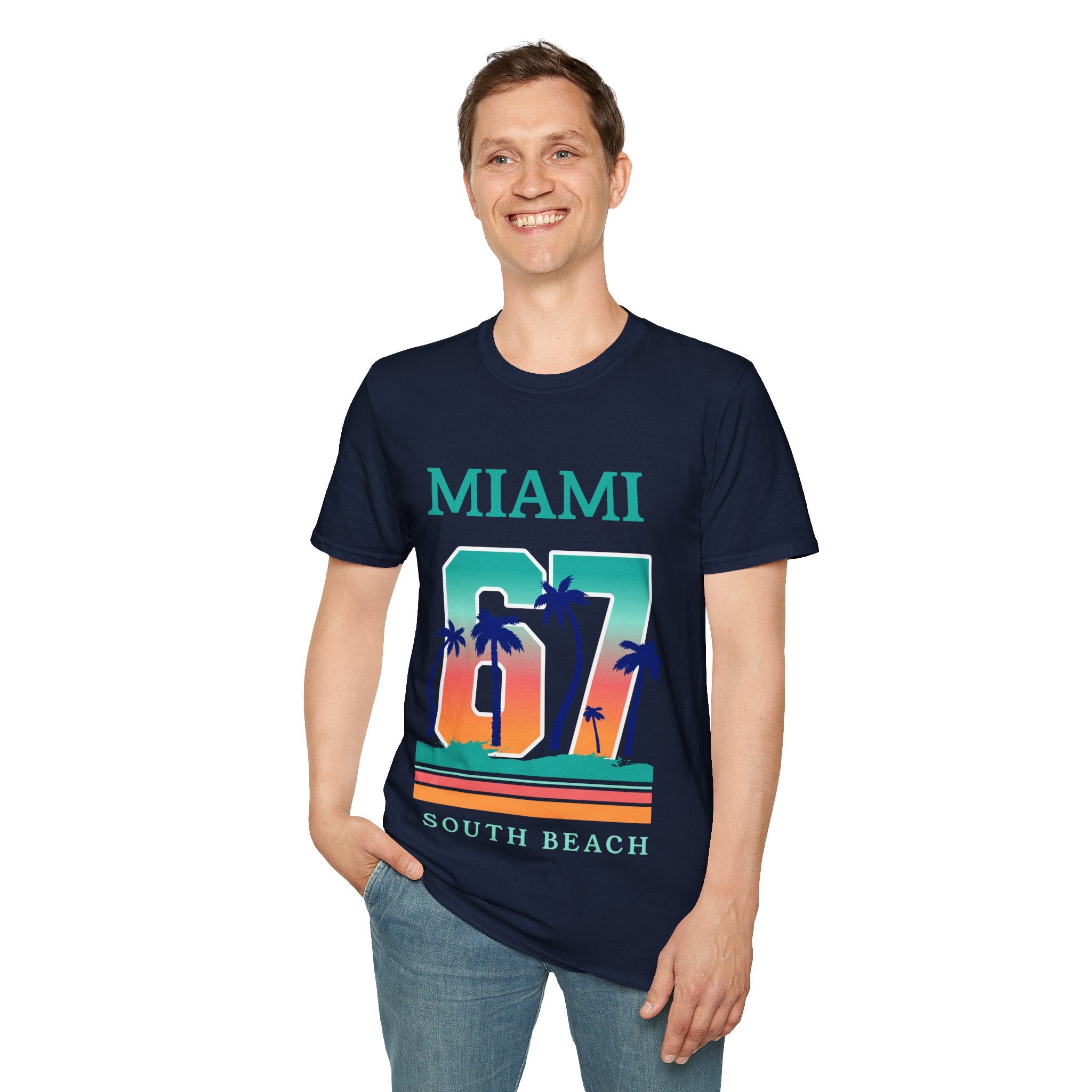 Miami South Beach Unisex Softstyle T-Shirt