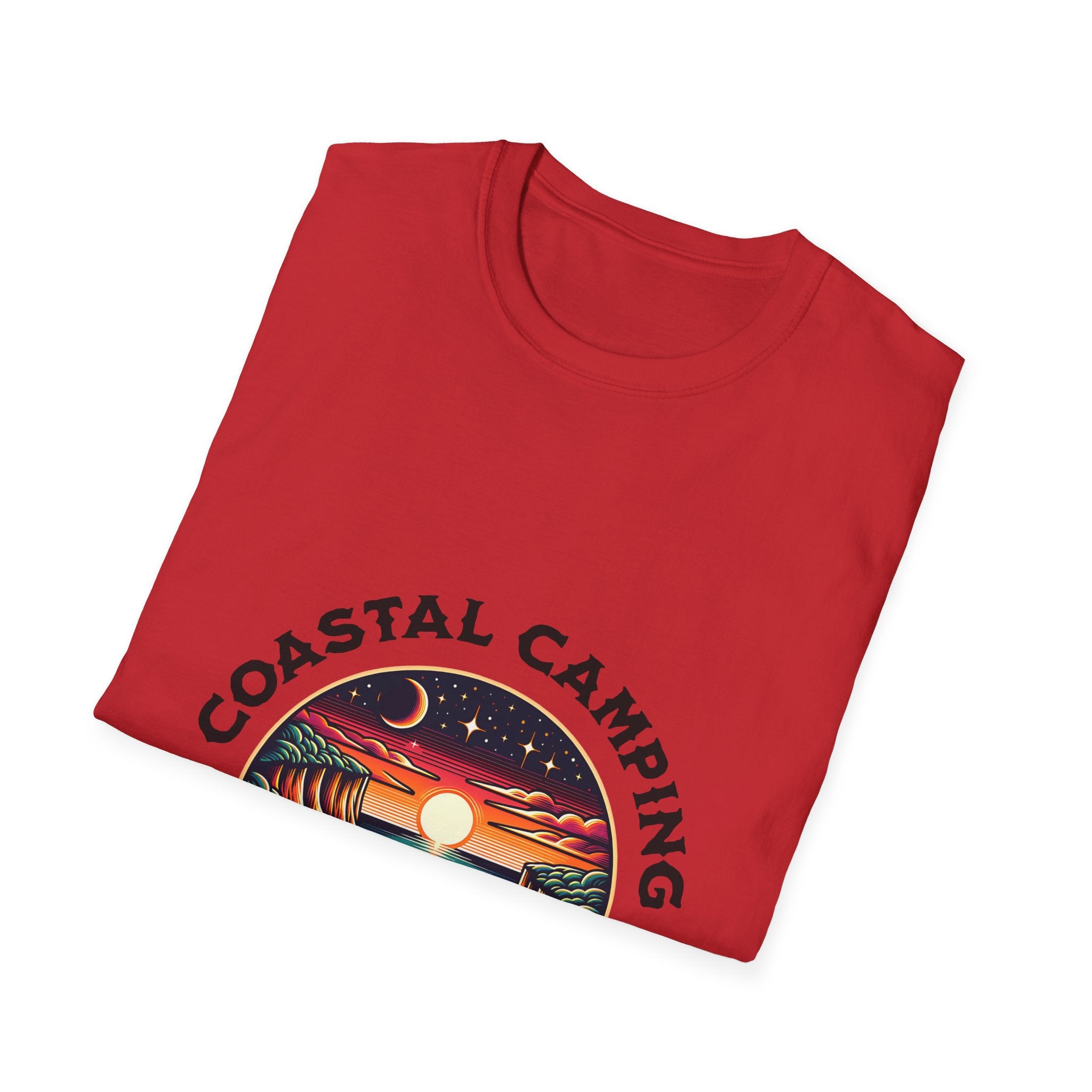 Coastal Camping Unisex Softstyle T-Shirt