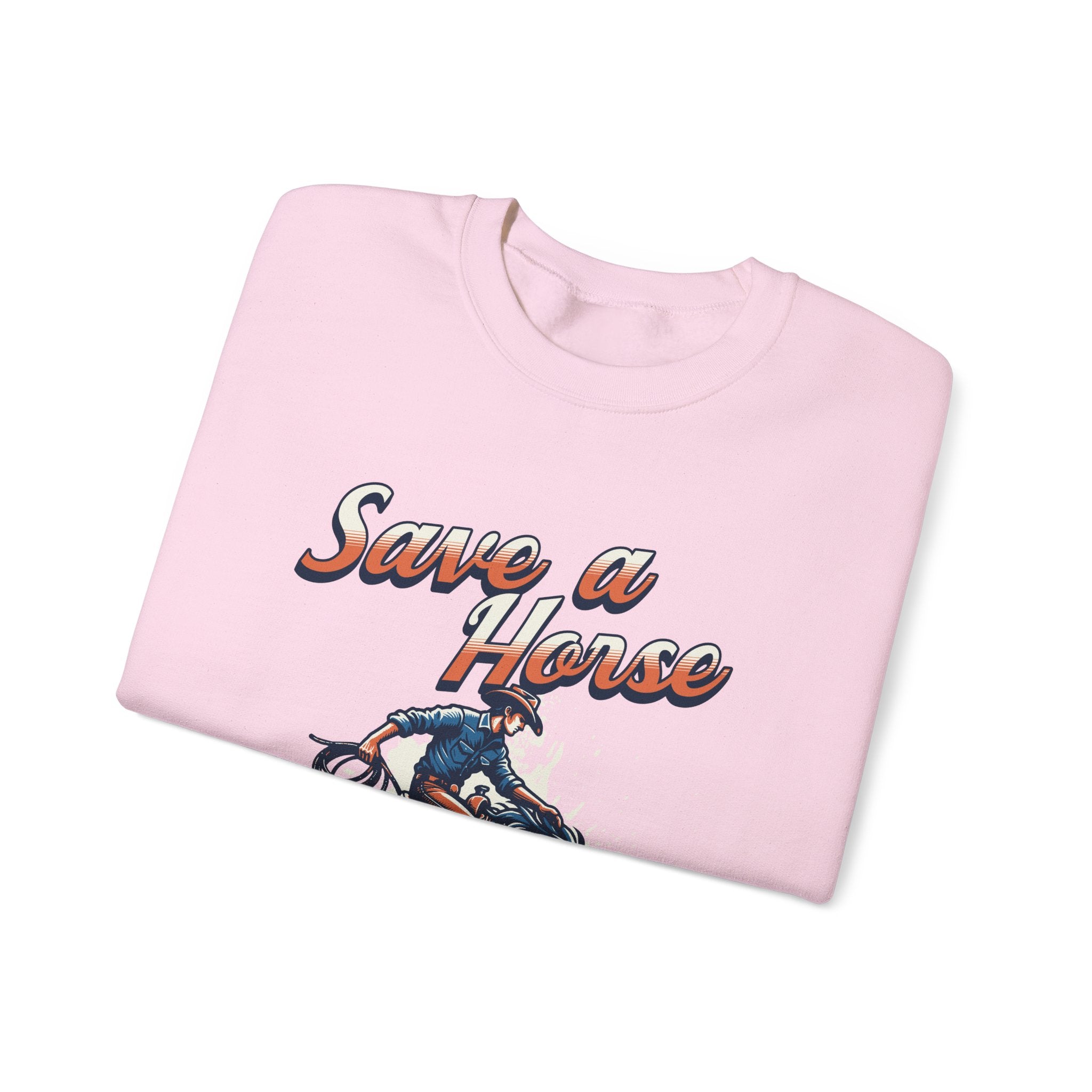 Save a Horse, Ride a Cowboy Unisex Heavy Blend™ Crewneck Sweatshirt