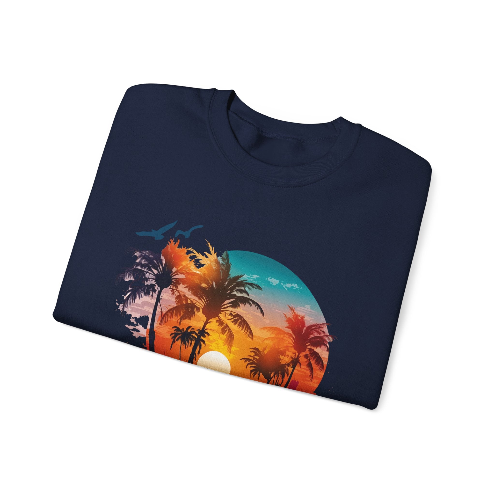 Miami Beach Unisex Heavy Blend™ Crewneck Sweatshirt