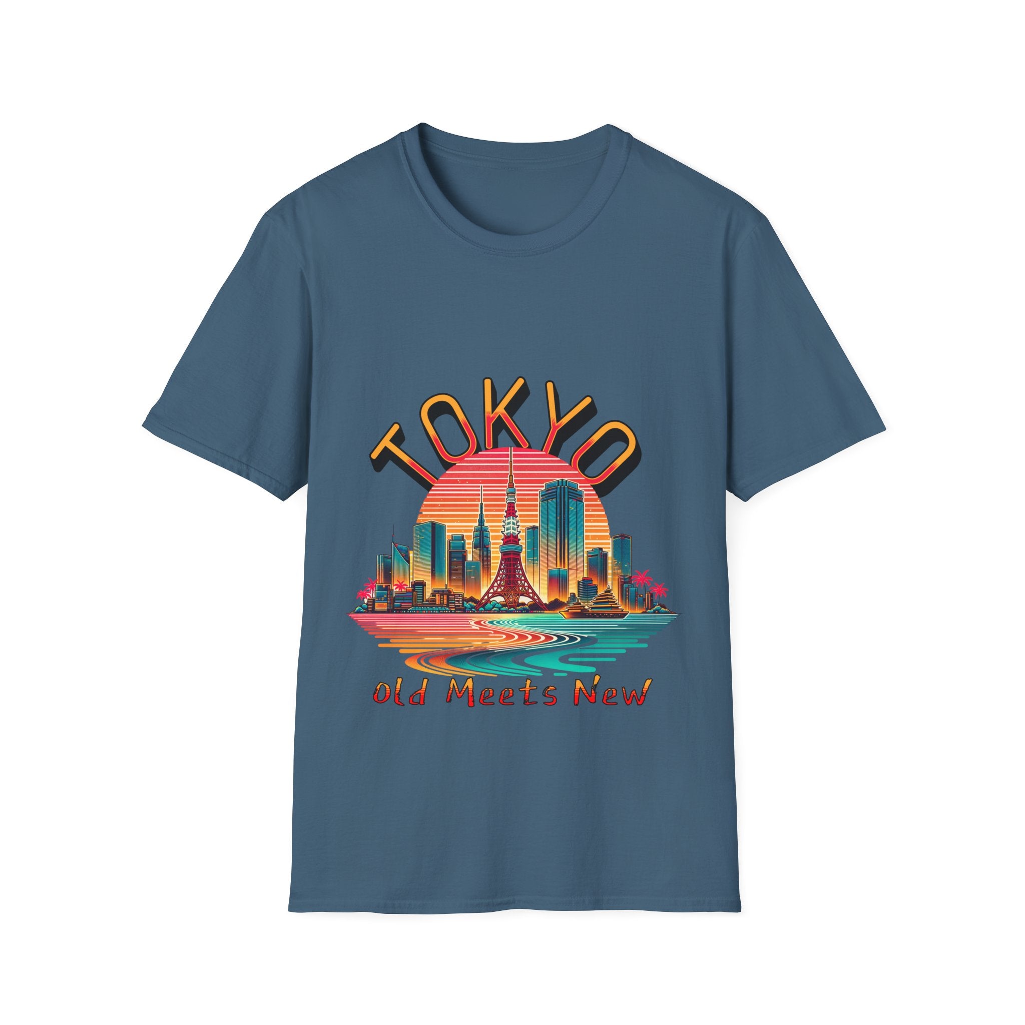Toyko Old Meets New Unisex Softstyle T-Shirt